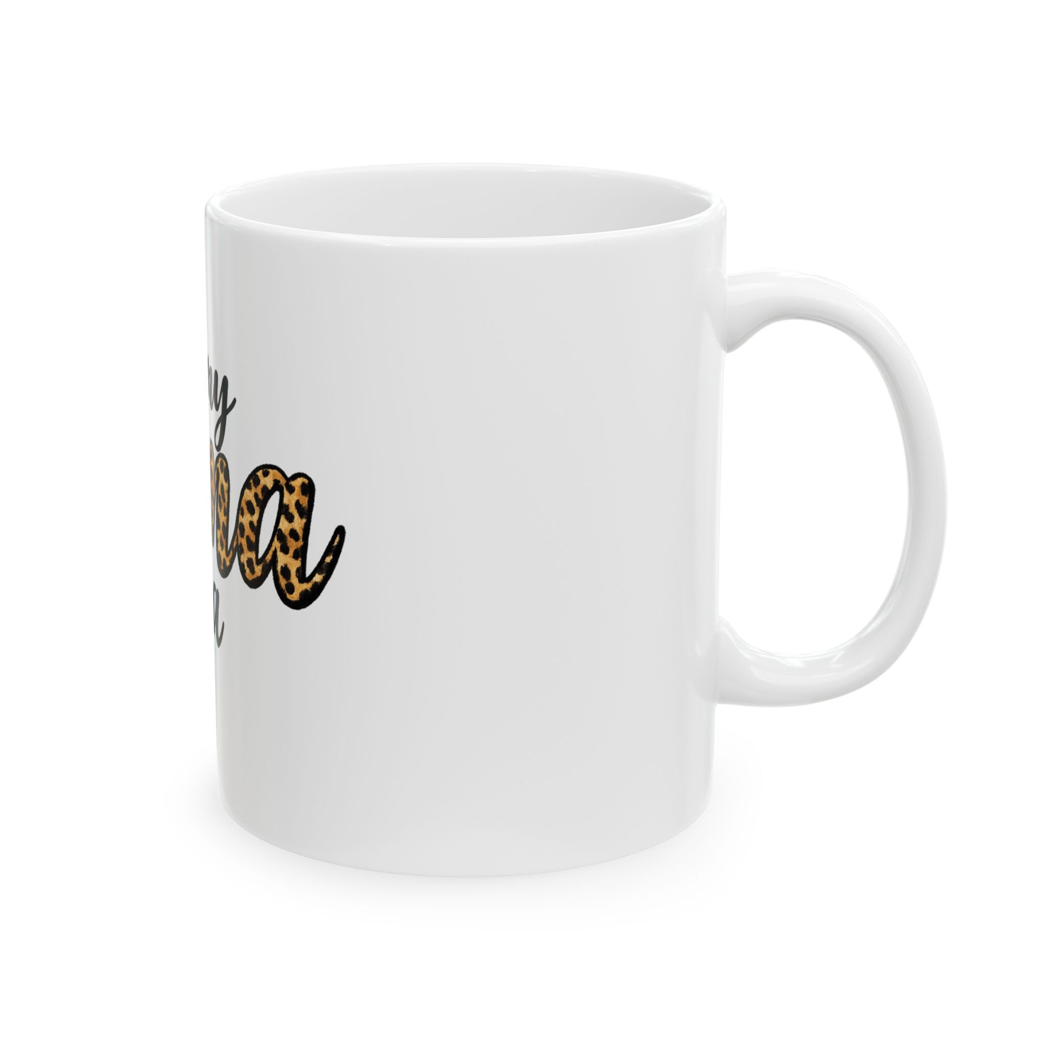 In My Mama Era Leopard Print Ceramic Mug – Funny Mom Coffee Cup (11oz, 15oz)