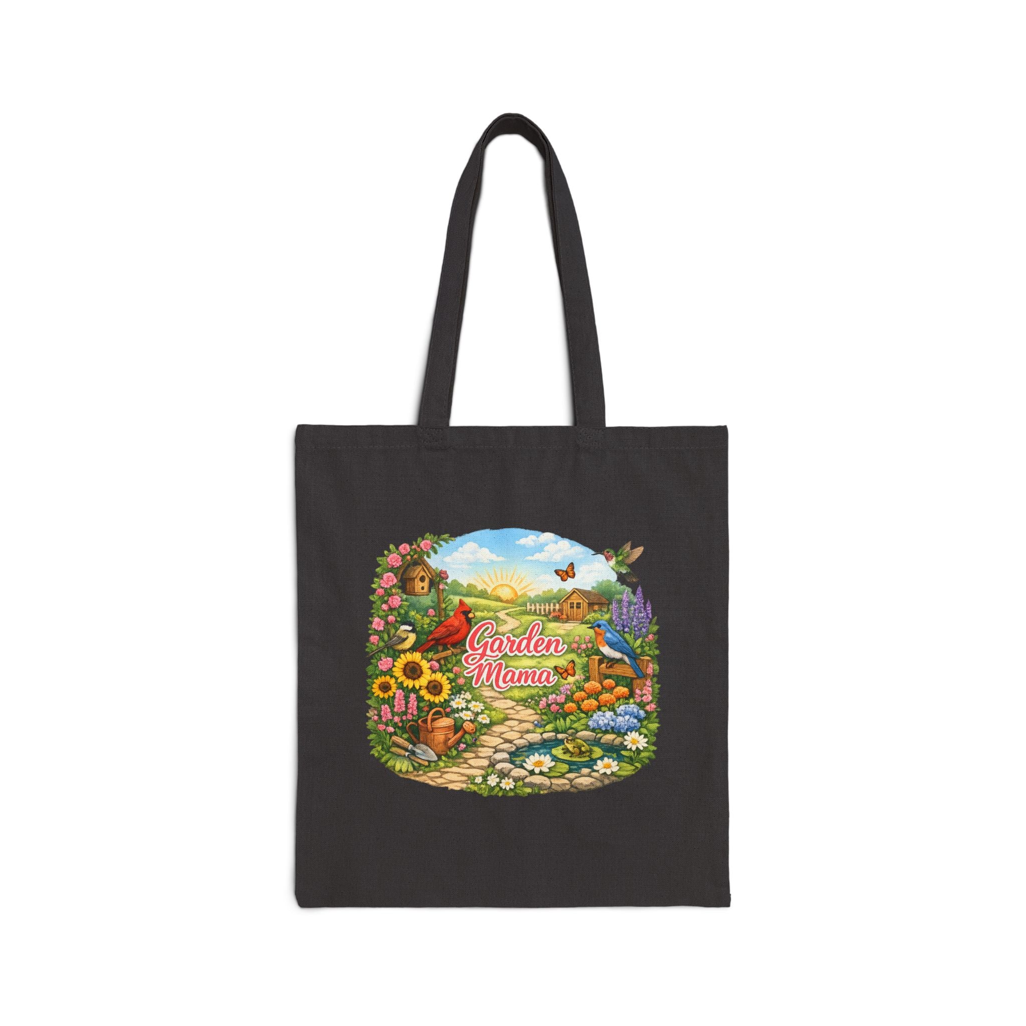 Garden Mama Cotton Tote Bag — Floral Gardening Market Bag
