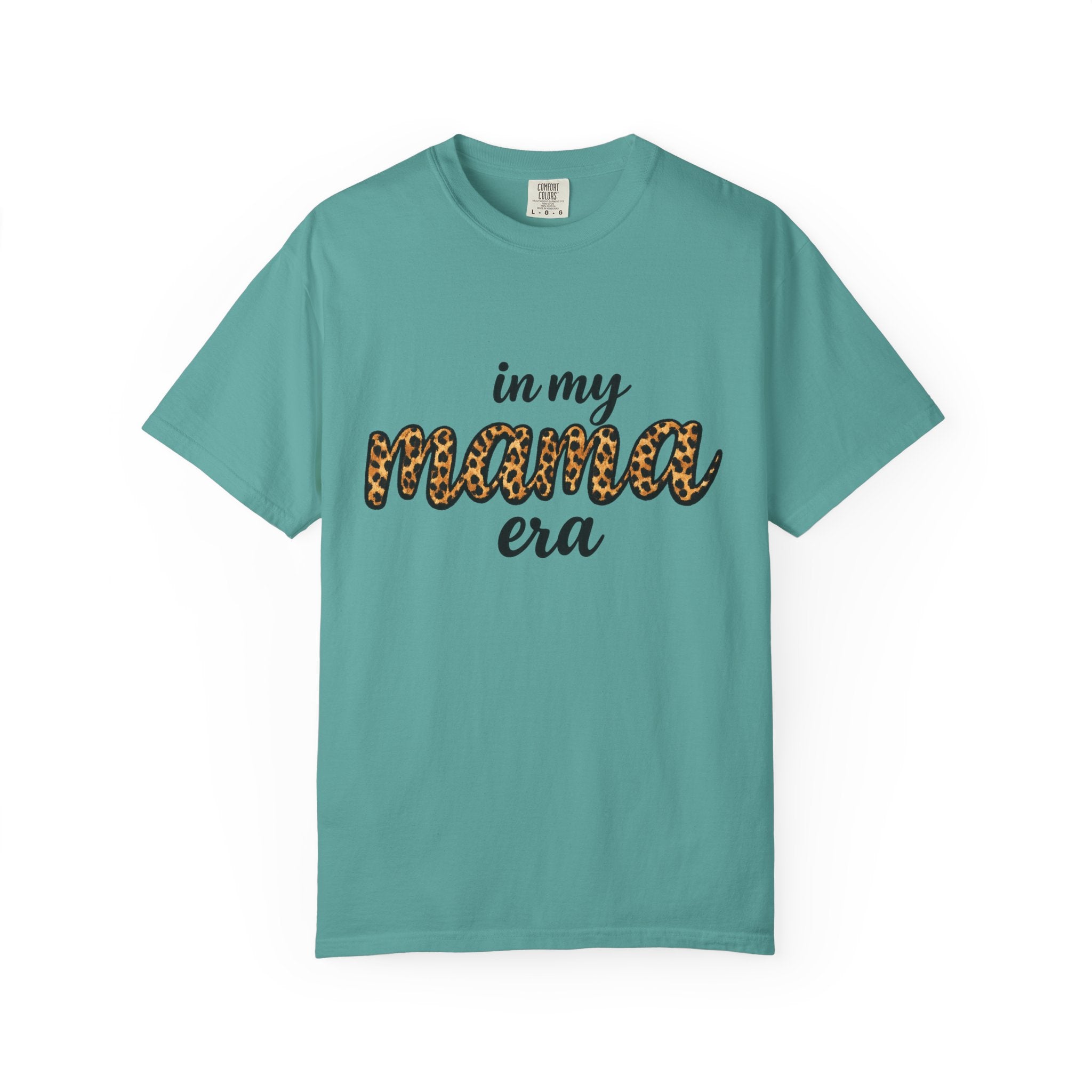 Mama Era Leopard Print T‑Shirt — "in my mama era" Casual Mom Tee