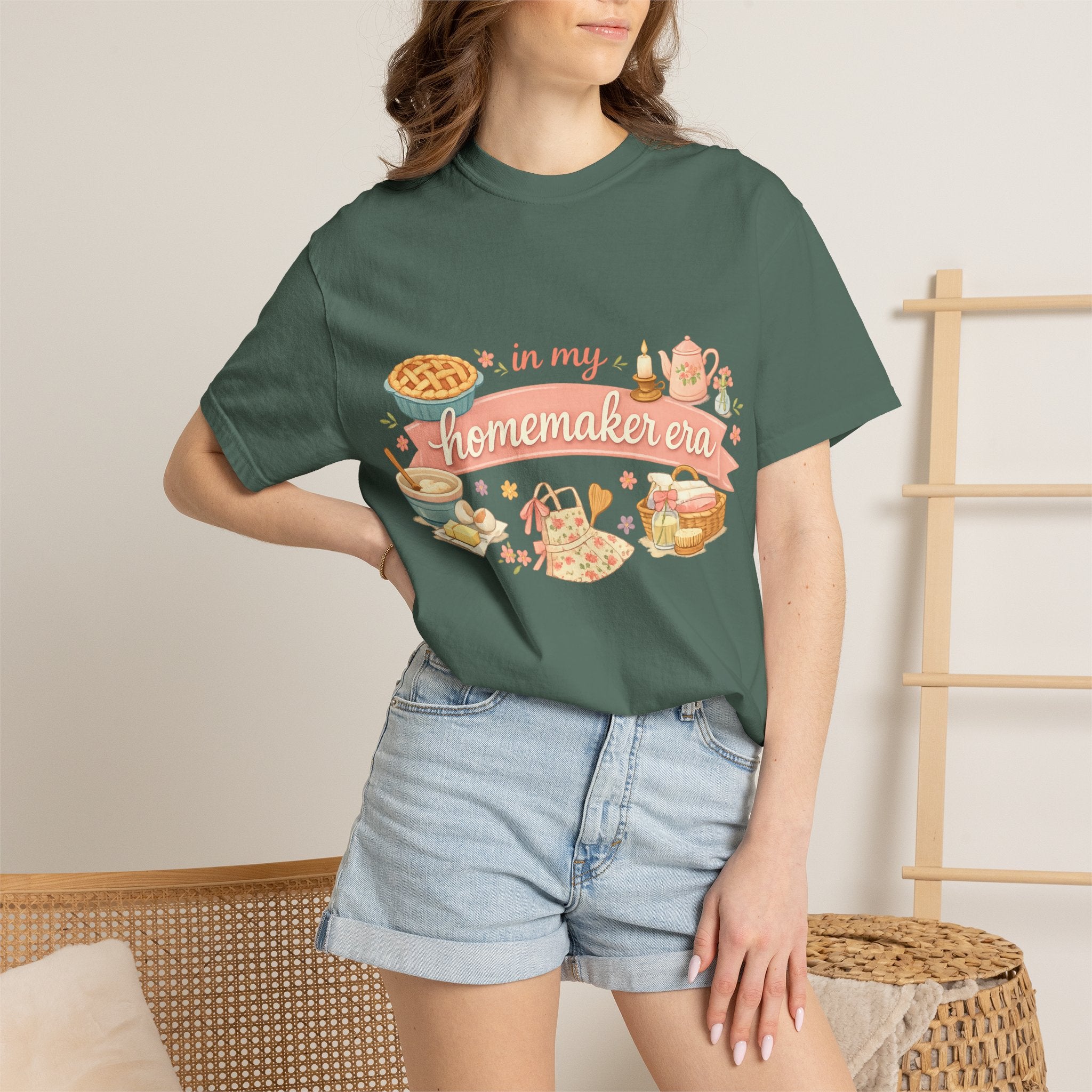 Homemaker Era T-Shirt — Vintage Baking & Cozy Homelife Graphic Tee