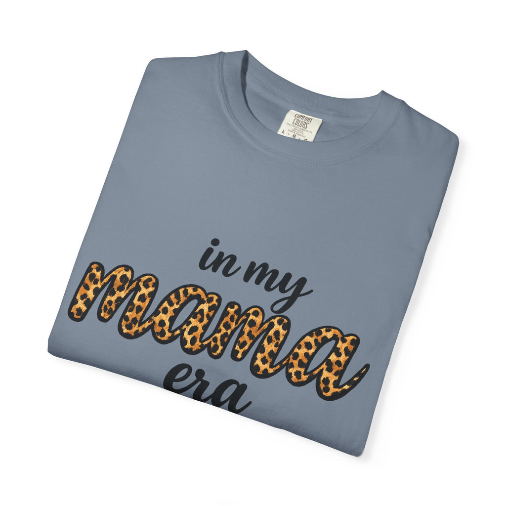 Mama Era Leopard Print T‑Shirt — "in my mama era" Casual Mom Tee