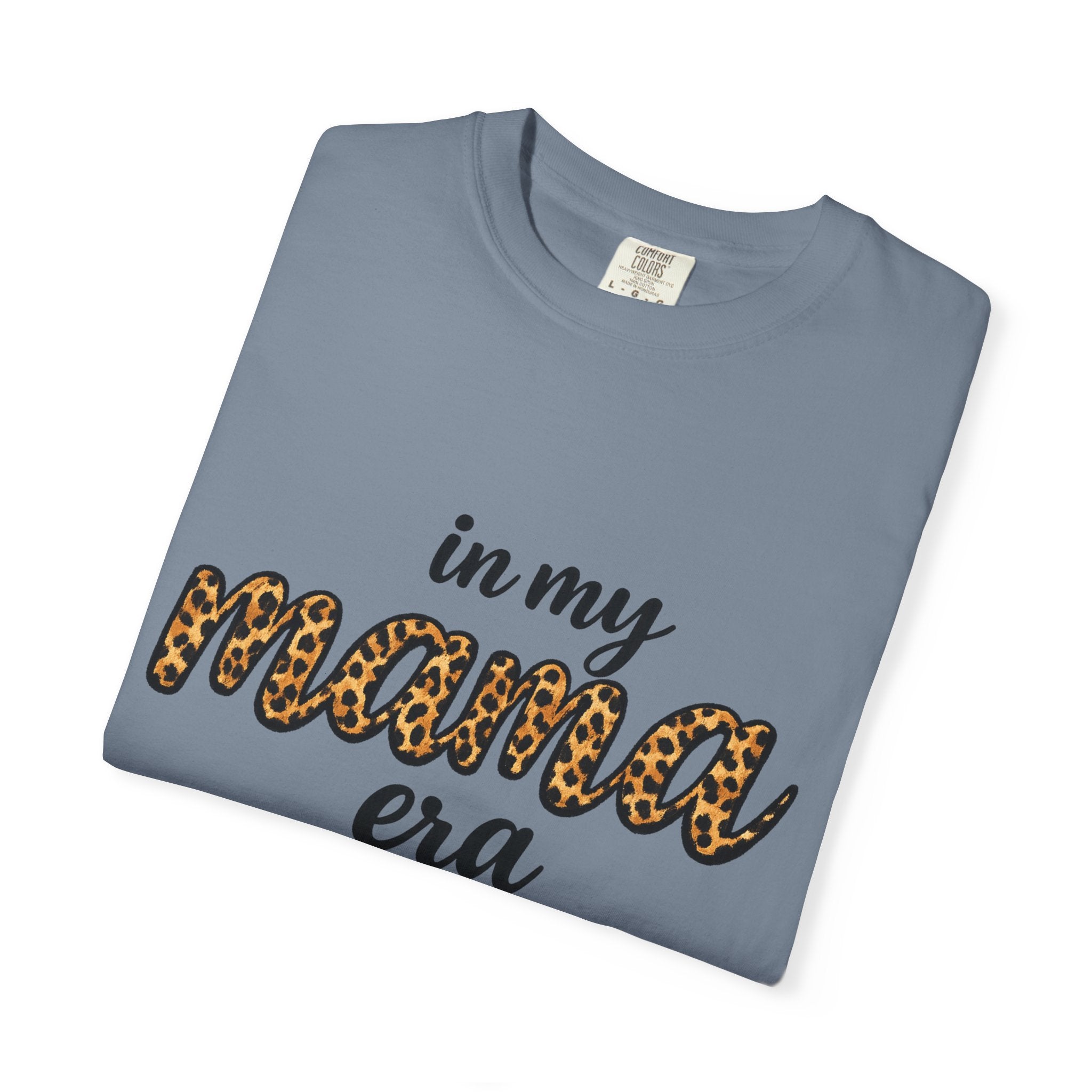 Mama Era Leopard Print T‑Shirt — "in my mama era" Casual Mom Tee