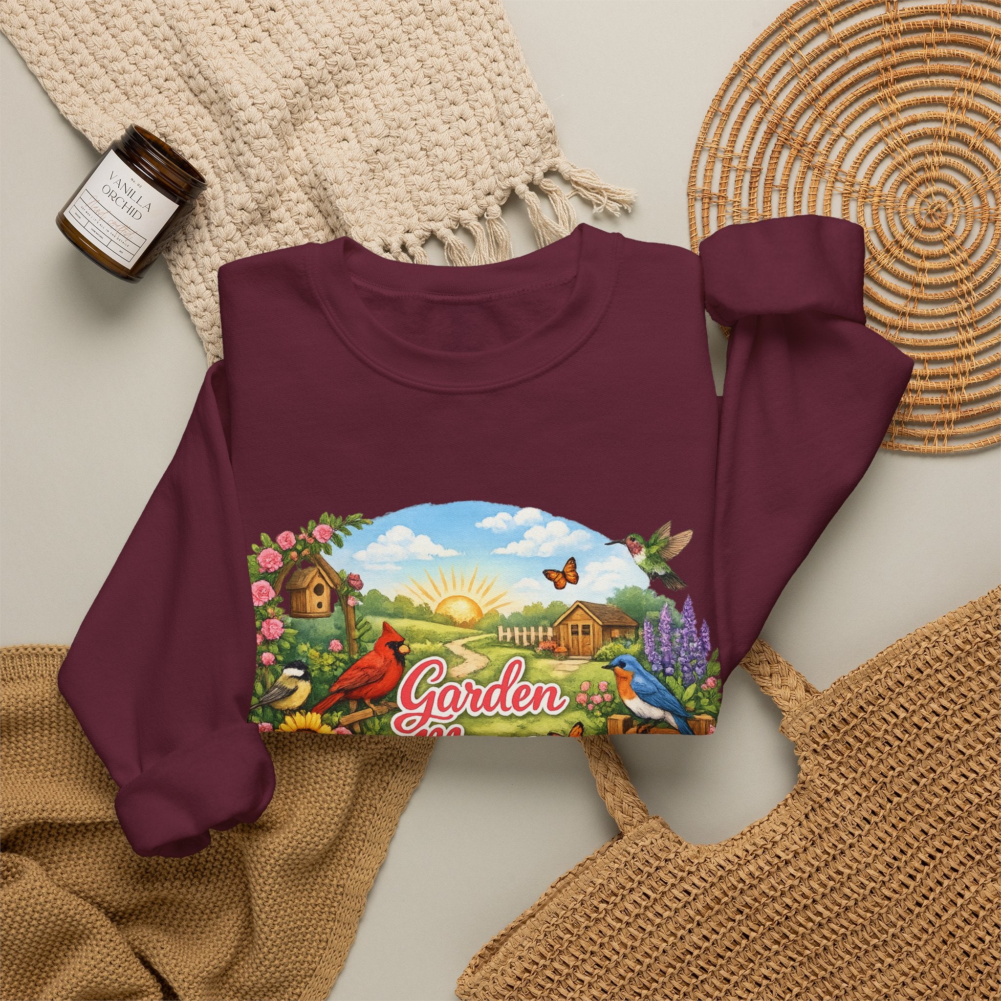 Garden Mama Crewneck Sweatshirt — Floral Cottagecore Gardening Gift