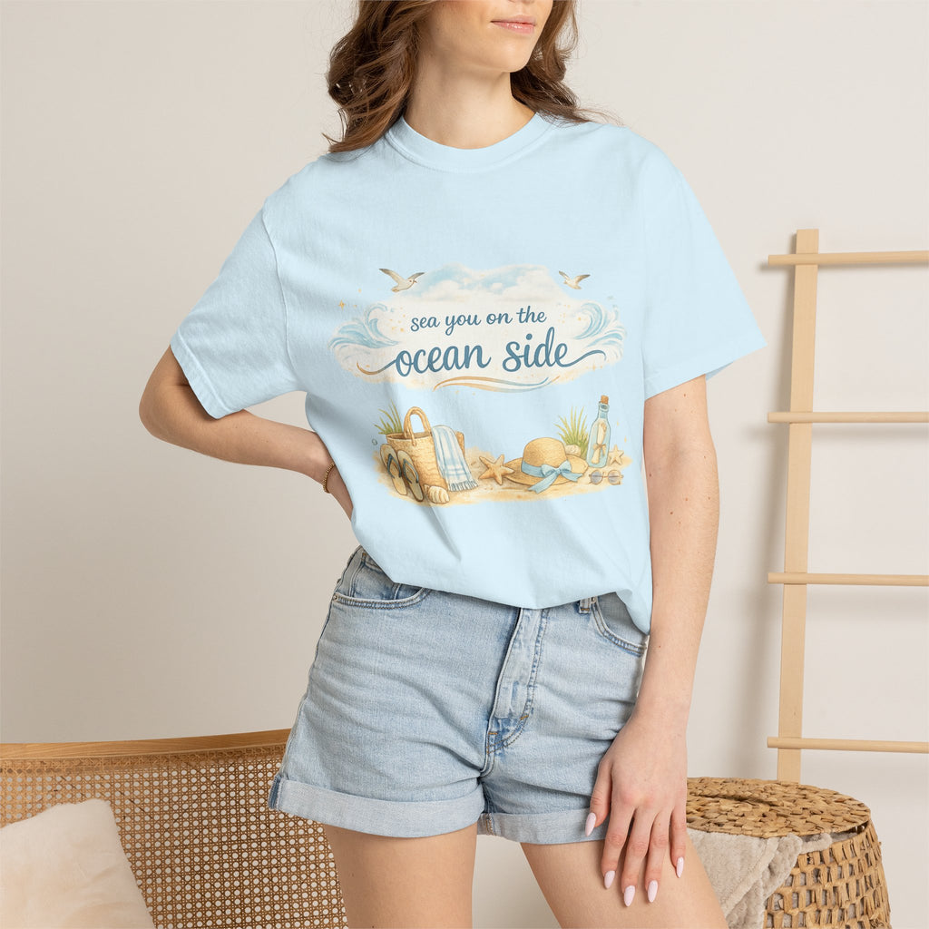 Ocean Side Beach T-Shirt — "See You on the Ocean Side" Summer Tee