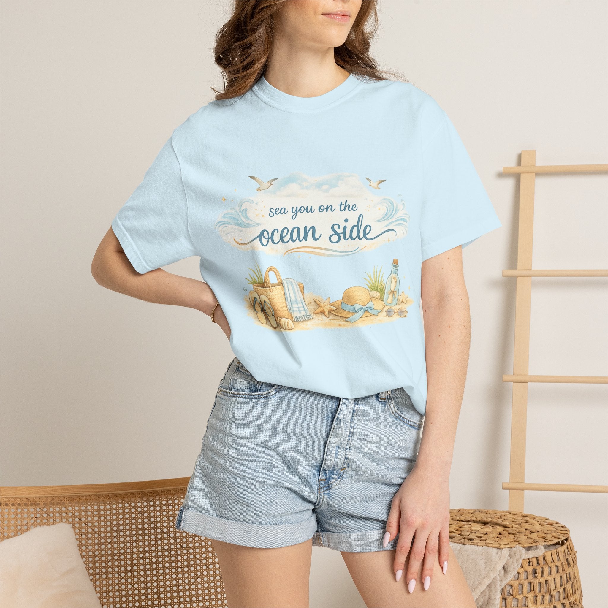 Ocean Side Beach T-Shirt — "See You on the Ocean Side" Summer Tee