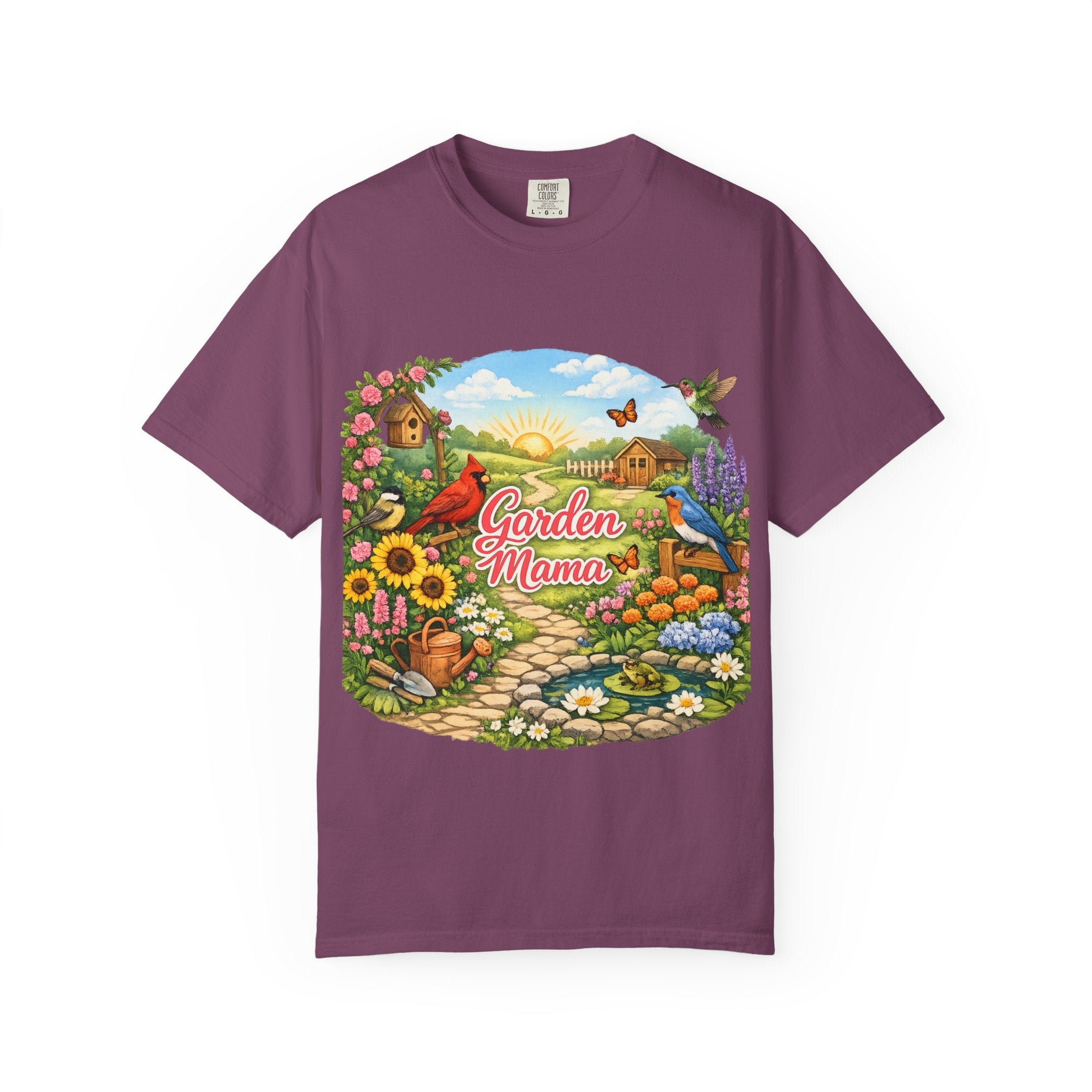 Garden Mama T-Shirt — Floral Cottage Garden Tee for Moms & Gardeners