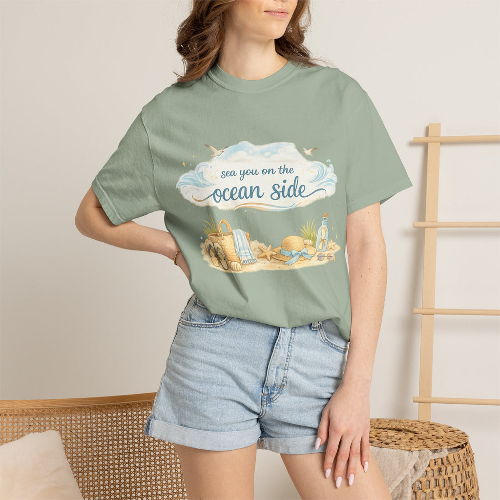Ocean Side Beach T-Shirt — "See You on the Ocean Side" Summer Tee