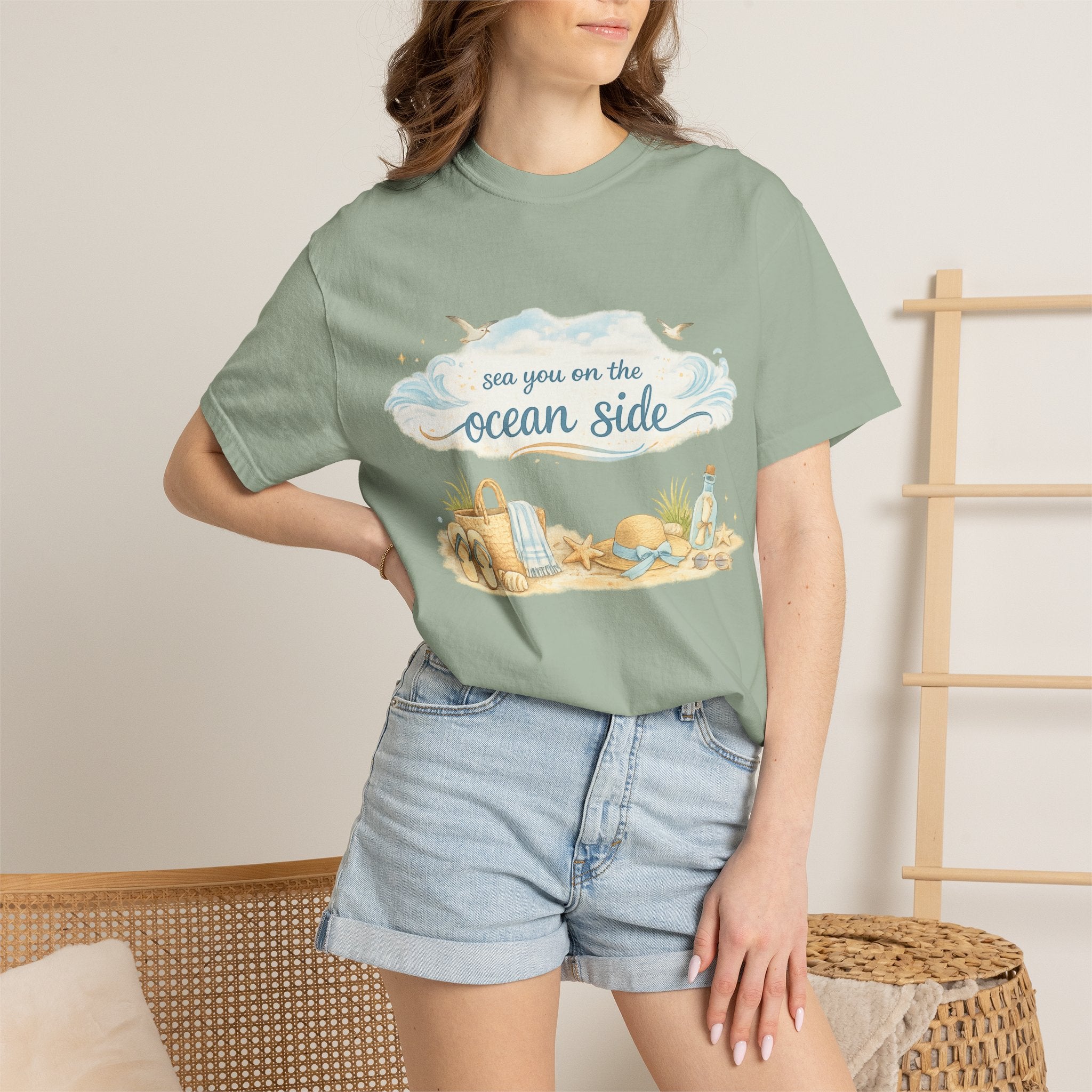 Ocean Side Beach T-Shirt — "See You on the Ocean Side" Summer Tee