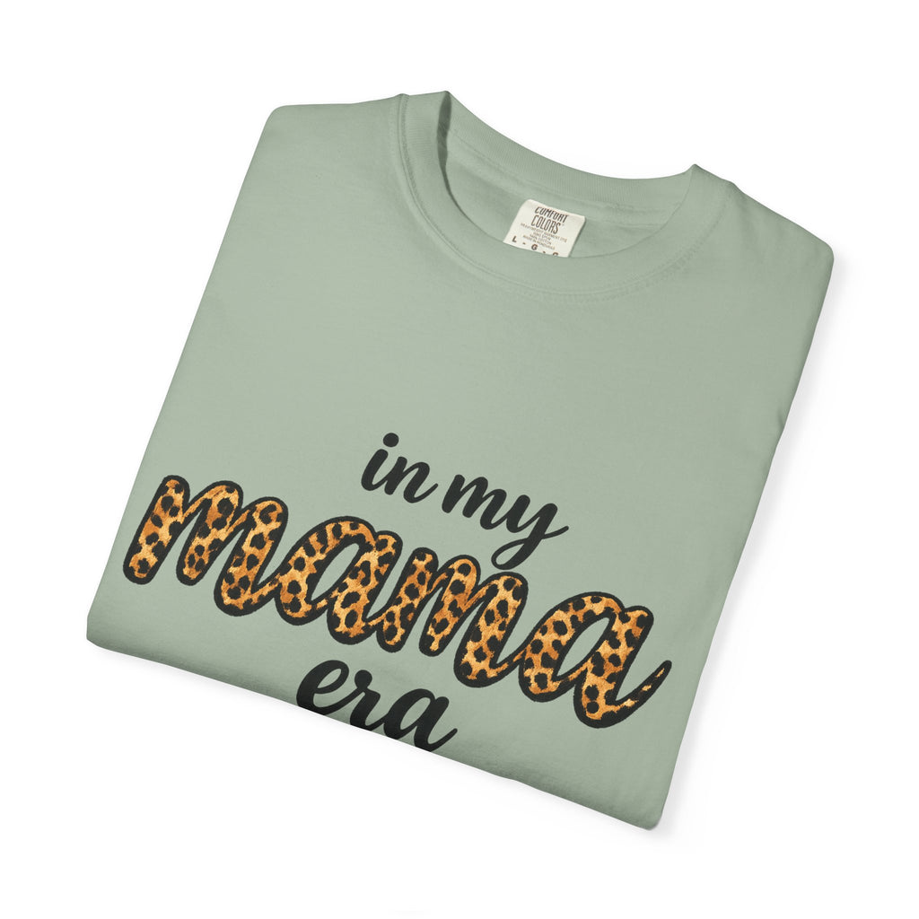 Mama Era Leopard Print T‑Shirt — "in my mama era" Casual Mom Tee