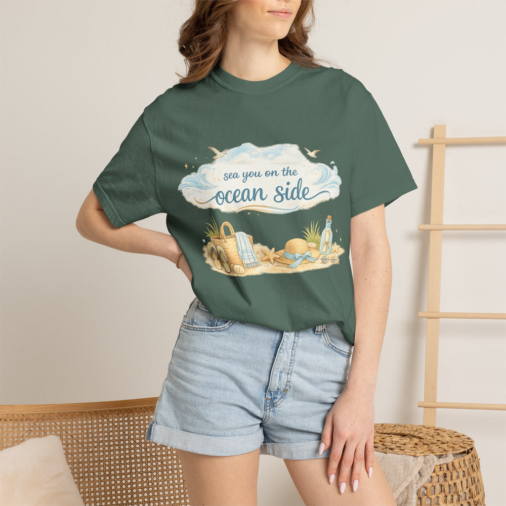 Ocean Side Beach T-Shirt — "See You on the Ocean Side" Summer Tee