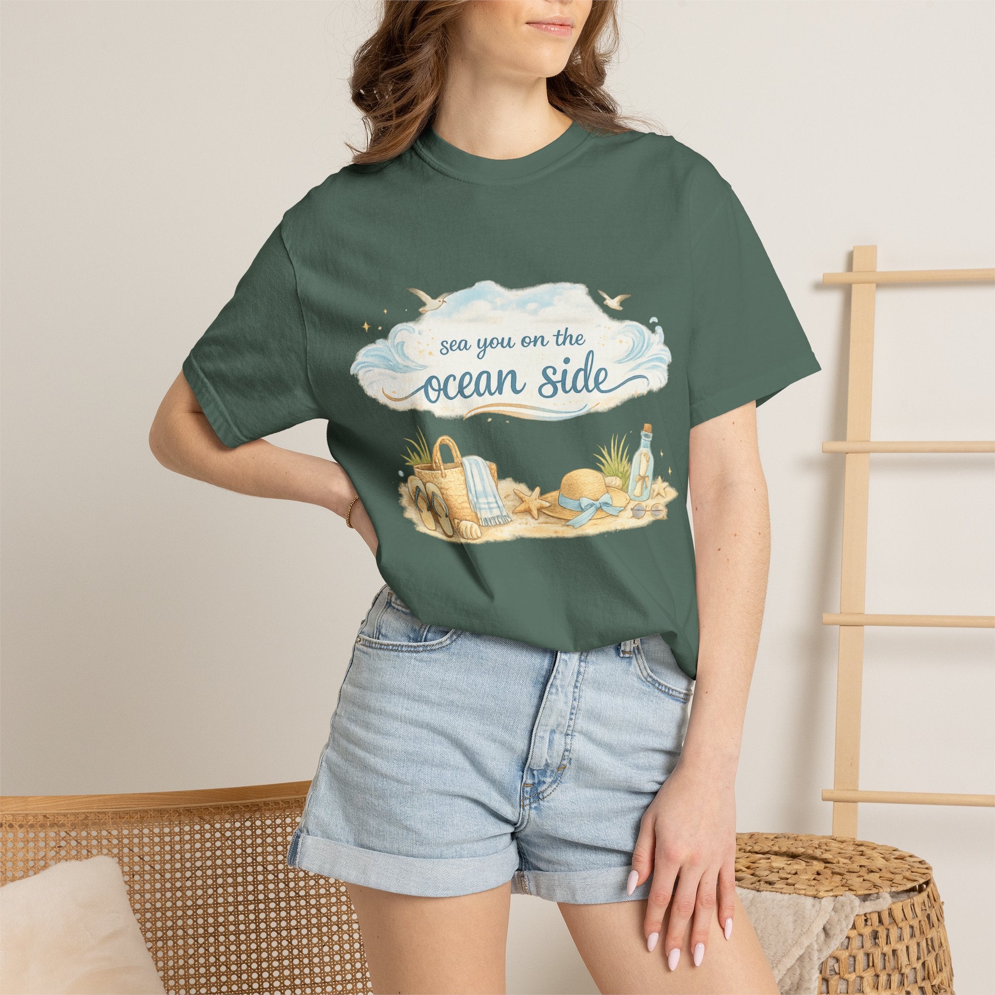 Ocean Side Beach T-Shirt — "See You on the Ocean Side" Summer Tee