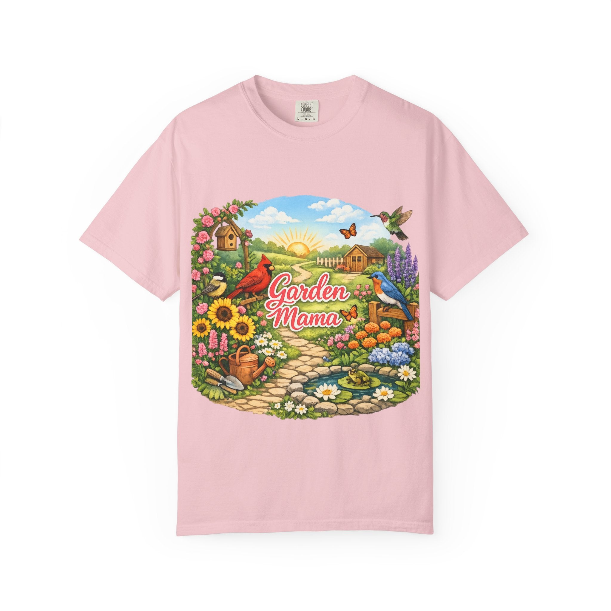 Garden Mama T-Shirt — Floral Cottage Garden Tee for Moms & Gardeners