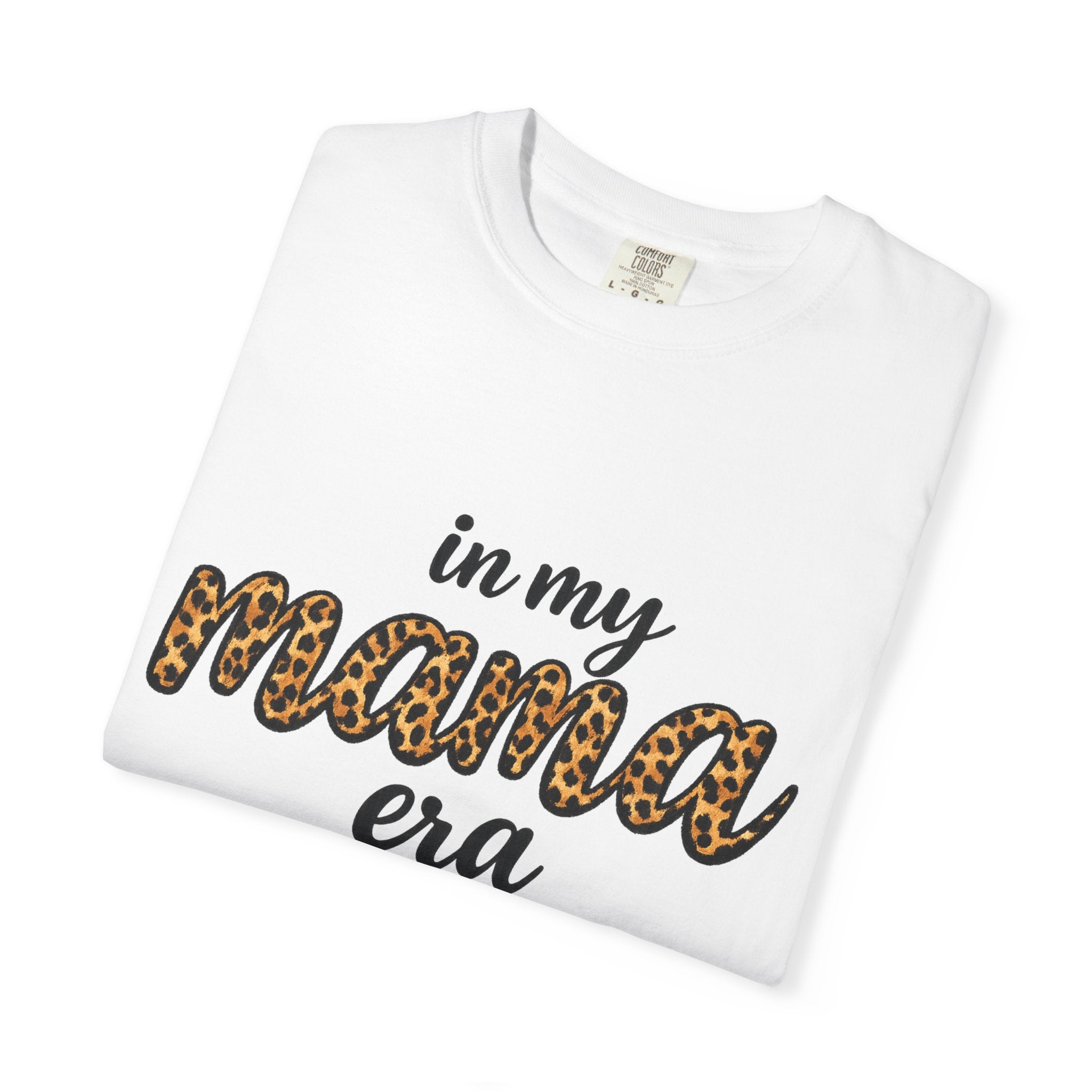 Mama Era Leopard Print T‑Shirt — "in my mama era" Casual Mom Tee