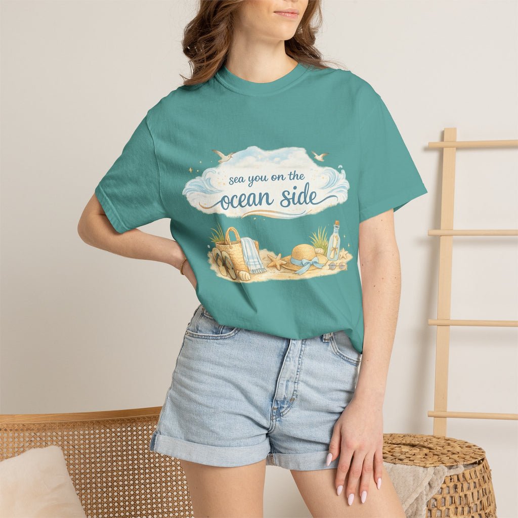 Ocean Side Beach T-Shirt — "See You on the Ocean Side" Summer Tee