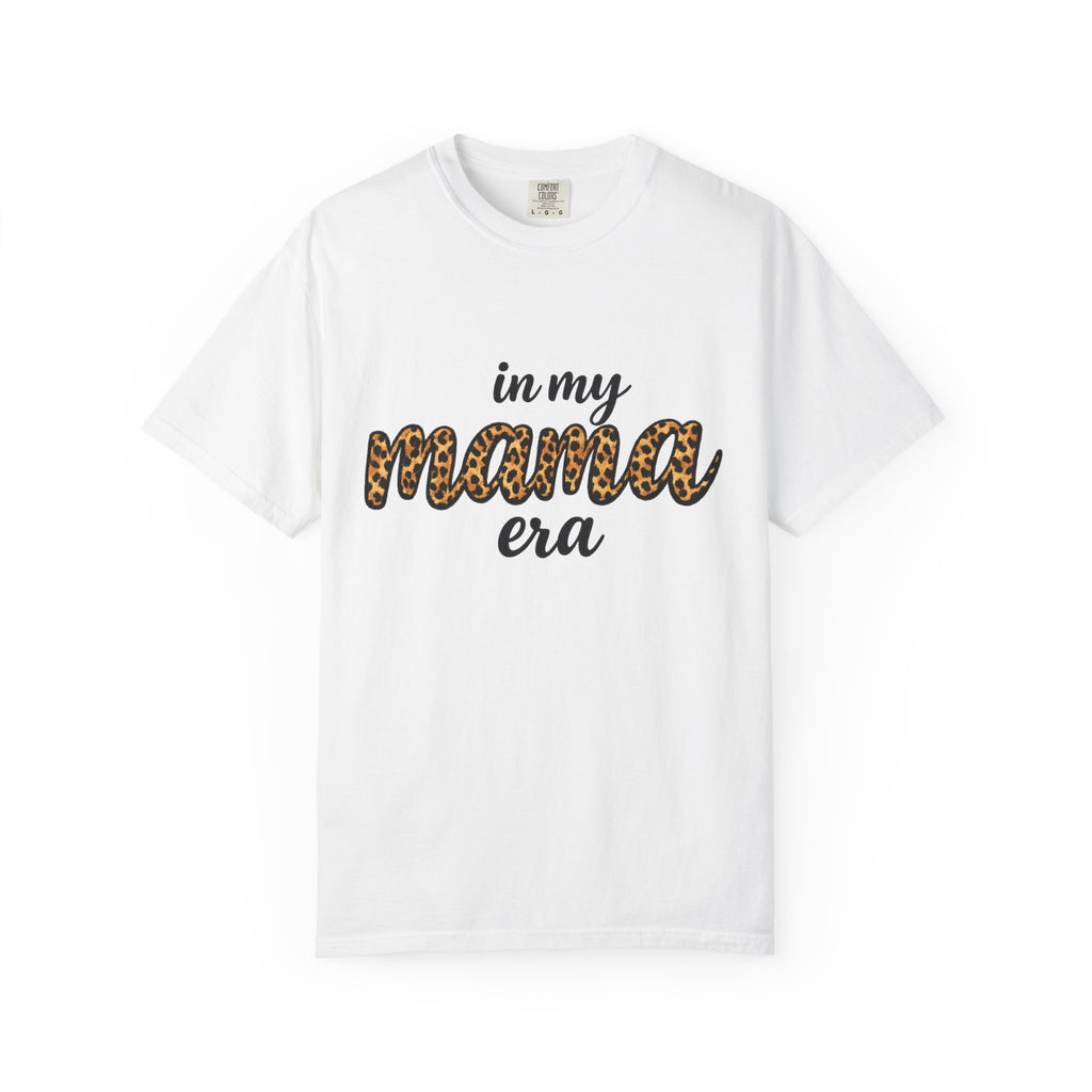 Mama Era Leopard Print T‑Shirt — "in my mama era" Casual Mom Tee