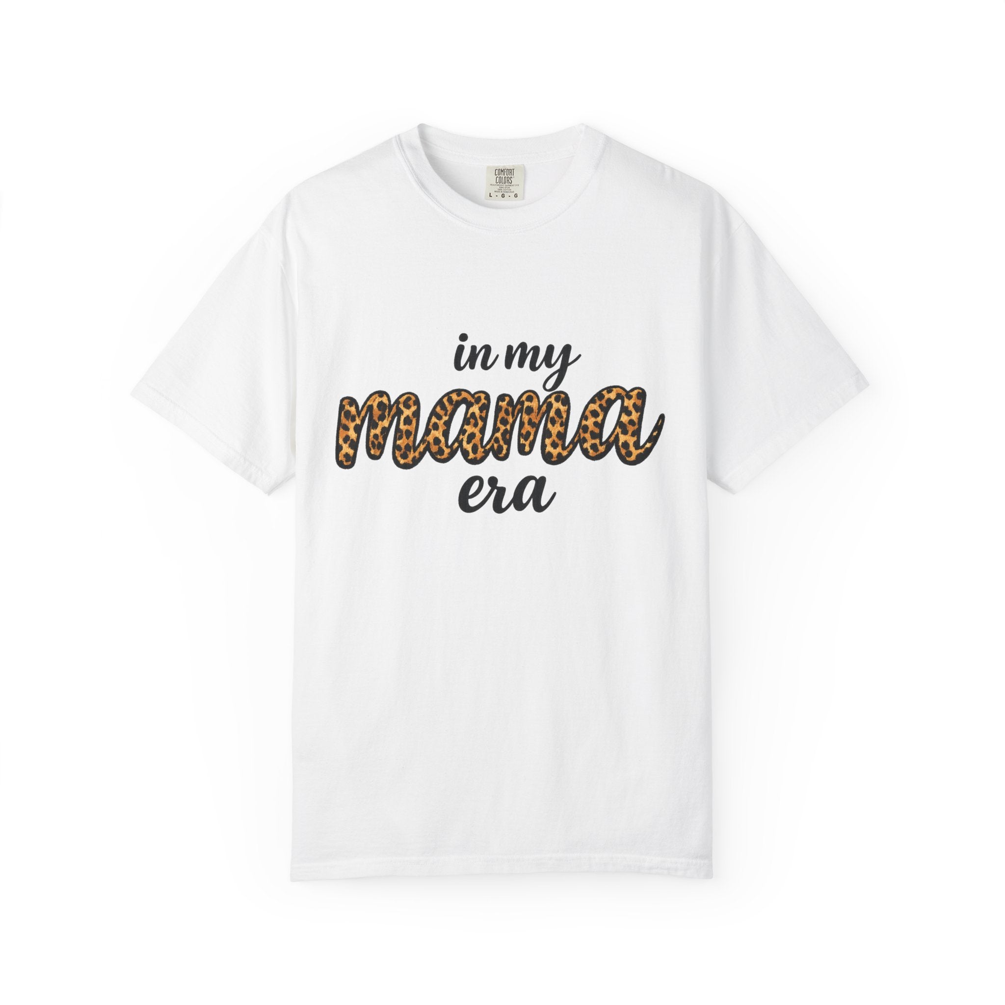 Mama Era Leopard Print T‑Shirt — "in my mama era" Casual Mom Tee