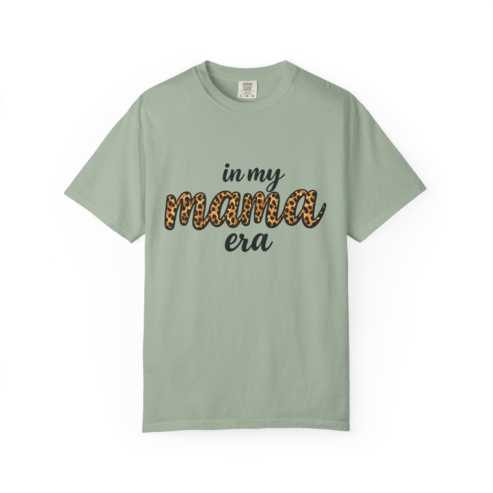 Mama Era Leopard Print T‑Shirt — "in my mama era" Casual Mom Tee