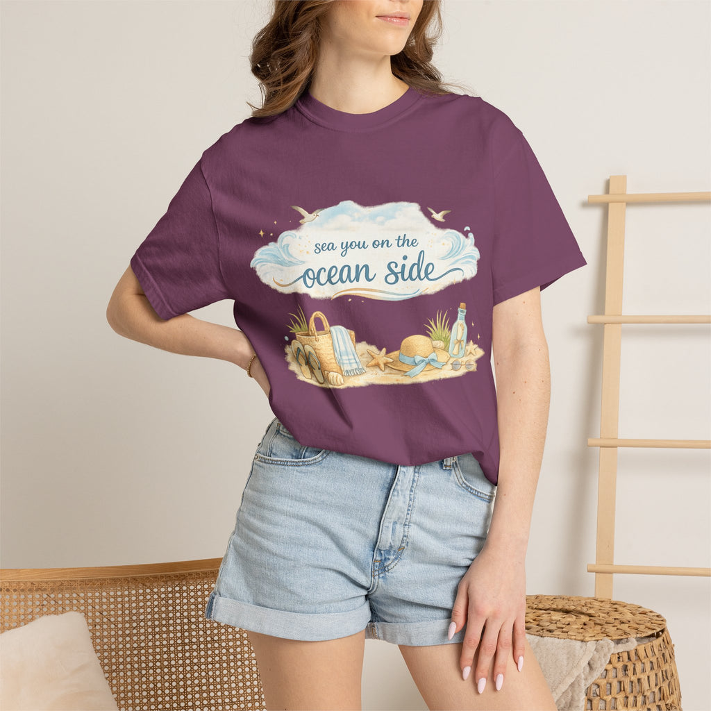 Ocean Side Beach T-Shirt — "See You on the Ocean Side" Summer Tee
