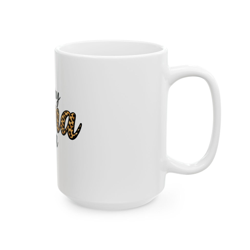 In My Mama Era Leopard Print Ceramic Mug – Funny Mom Coffee Cup (11oz, 15oz)