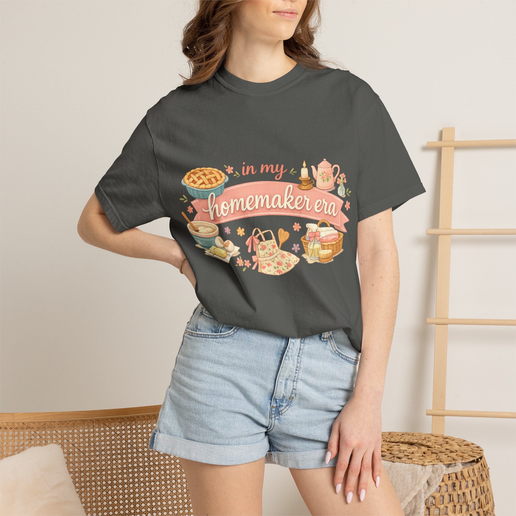 Homemaker Era T-Shirt — Vintage Baking & Cozy Homelife Graphic Tee
