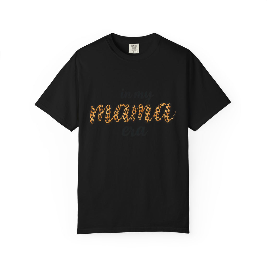 Mama Era Leopard Print T‑Shirt — "in my mama era" Casual Mom Tee