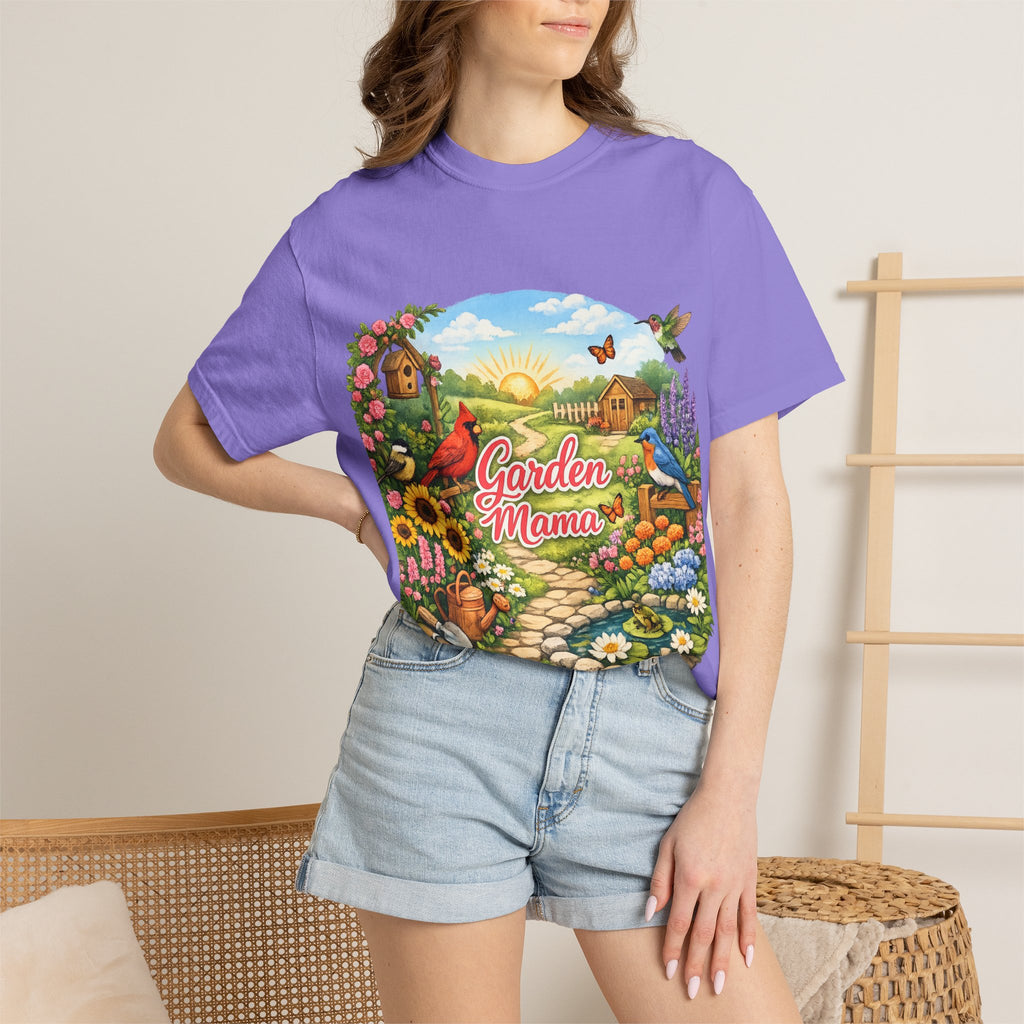 Garden Mama T-Shirt — Floral Cottage Garden Tee for Moms & Gardeners