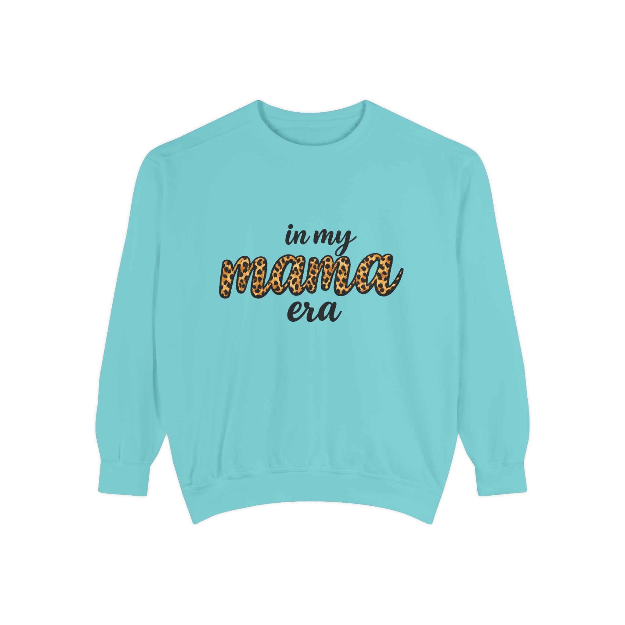 Mama Era Leopard Sweatshirt — "in my mama era" Cozy Mom Pullover