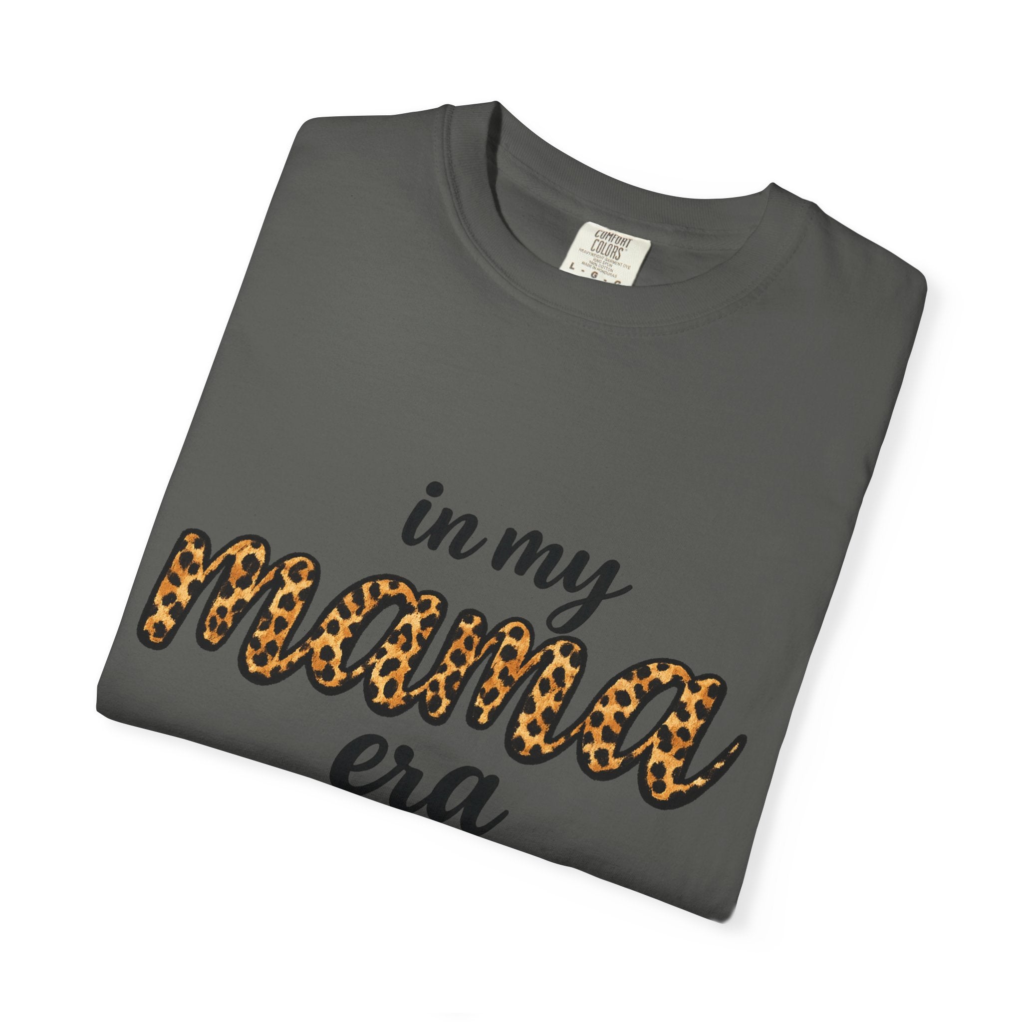 Mama Era Leopard Print T‑Shirt — "in my mama era" Casual Mom Tee