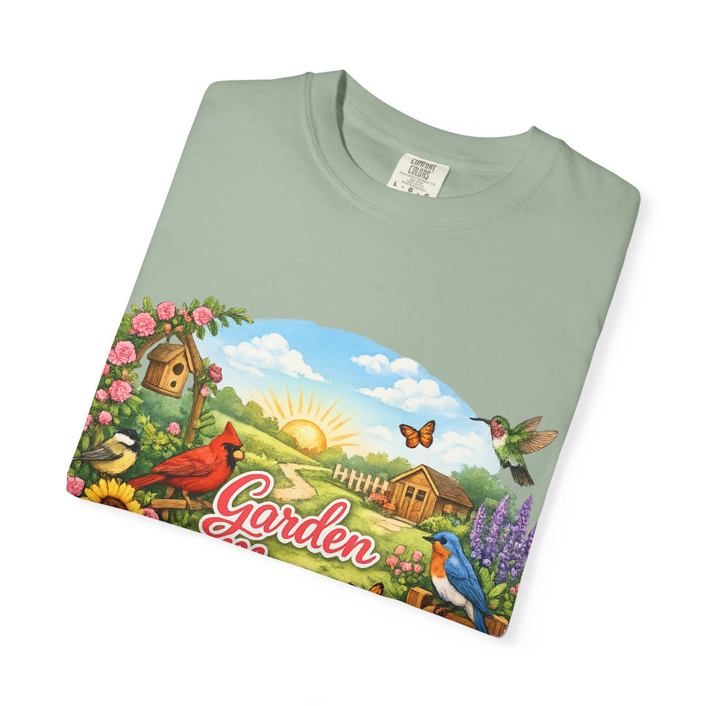 Garden Mama T-Shirt — Floral Cottage Garden Tee for Moms & Gardeners