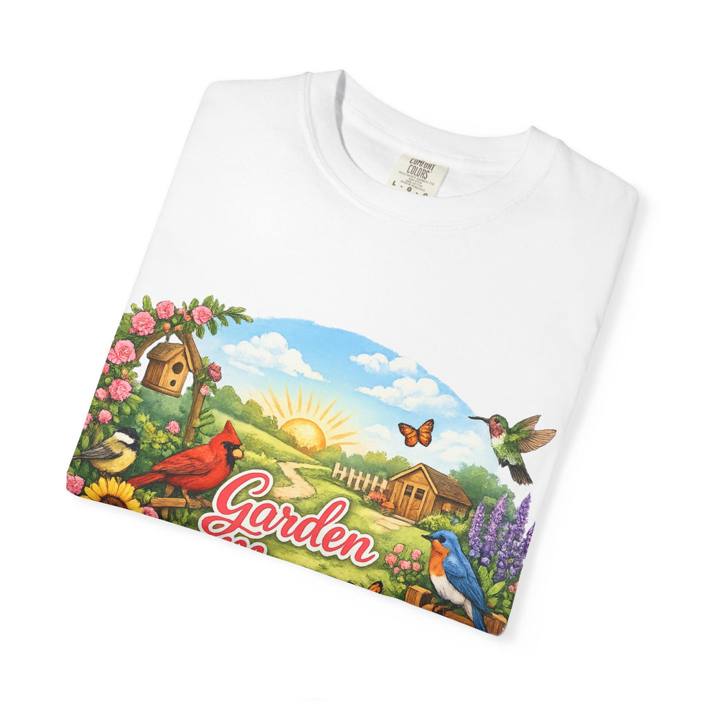Garden Mama T-Shirt — Floral Cottage Garden Tee for Moms & Gardeners