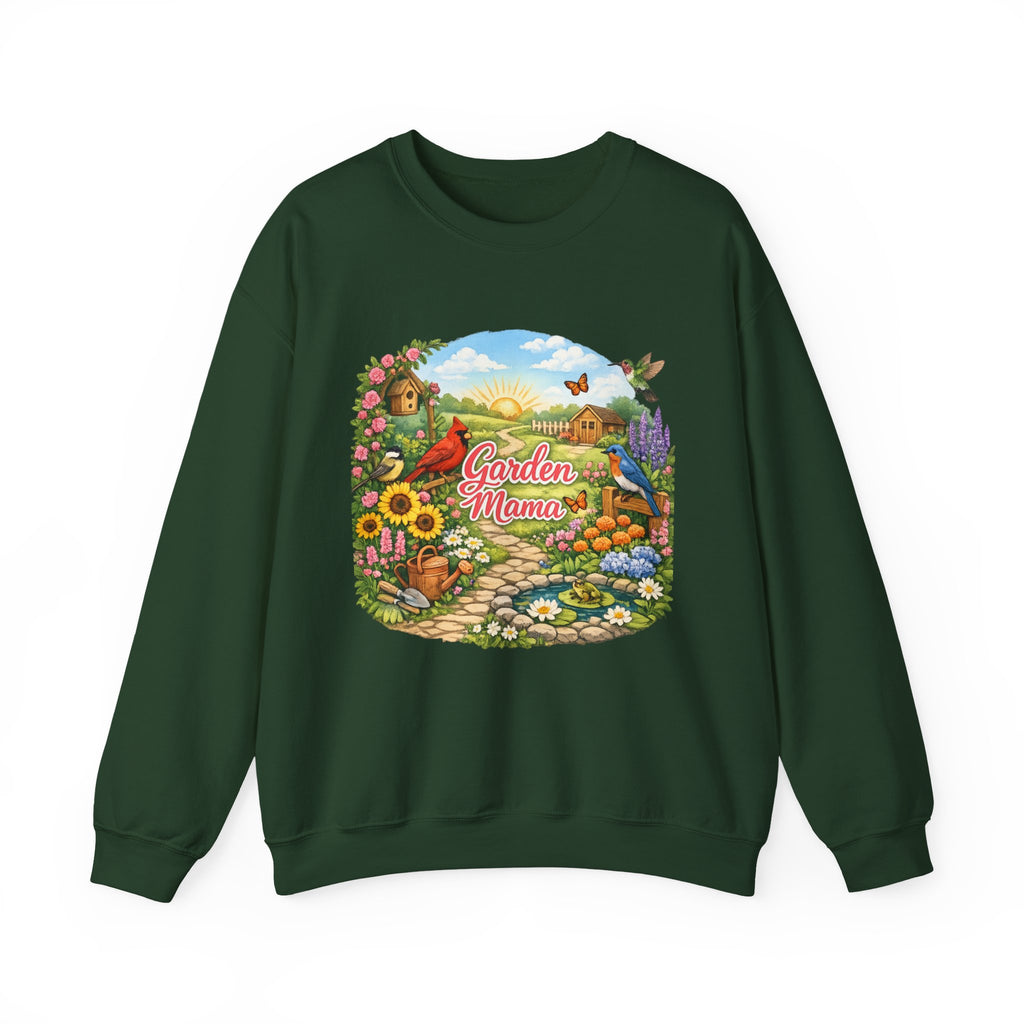 Garden Mama Crewneck Sweatshirt — Floral Cottagecore Gardening Gift
