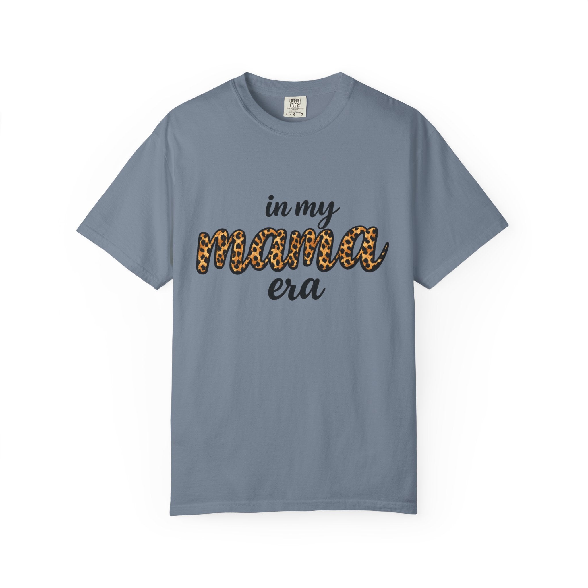 Mama Era Leopard Print T‑Shirt — "in my mama era" Casual Mom Tee