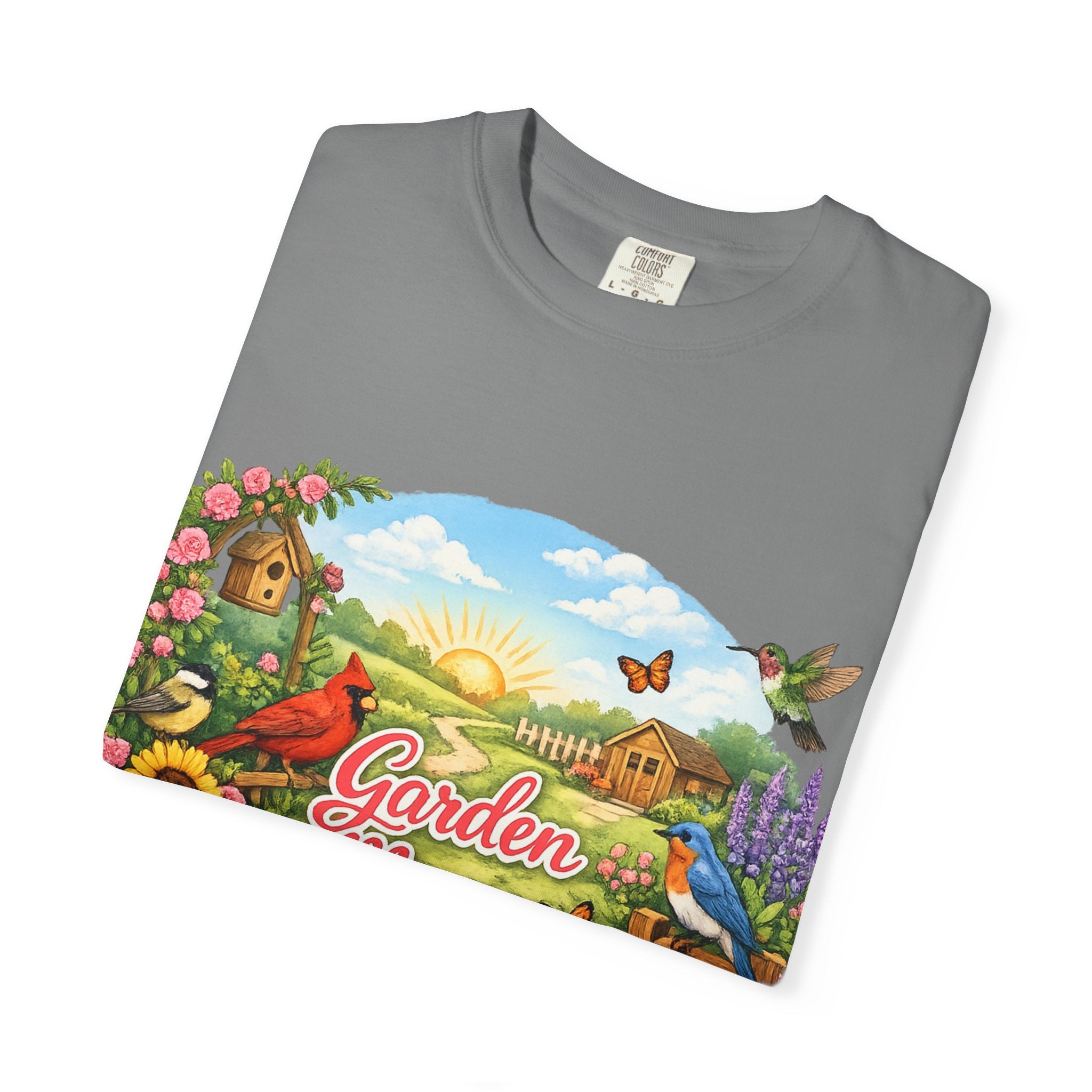 Garden Mama T-Shirt — Floral Cottage Garden Tee for Moms & Gardeners