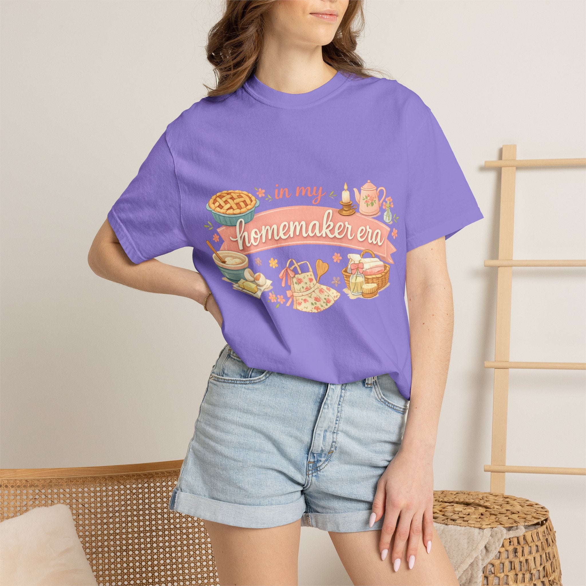 Homemaker Era T-Shirt — Vintage Baking & Cozy Homelife Graphic Tee