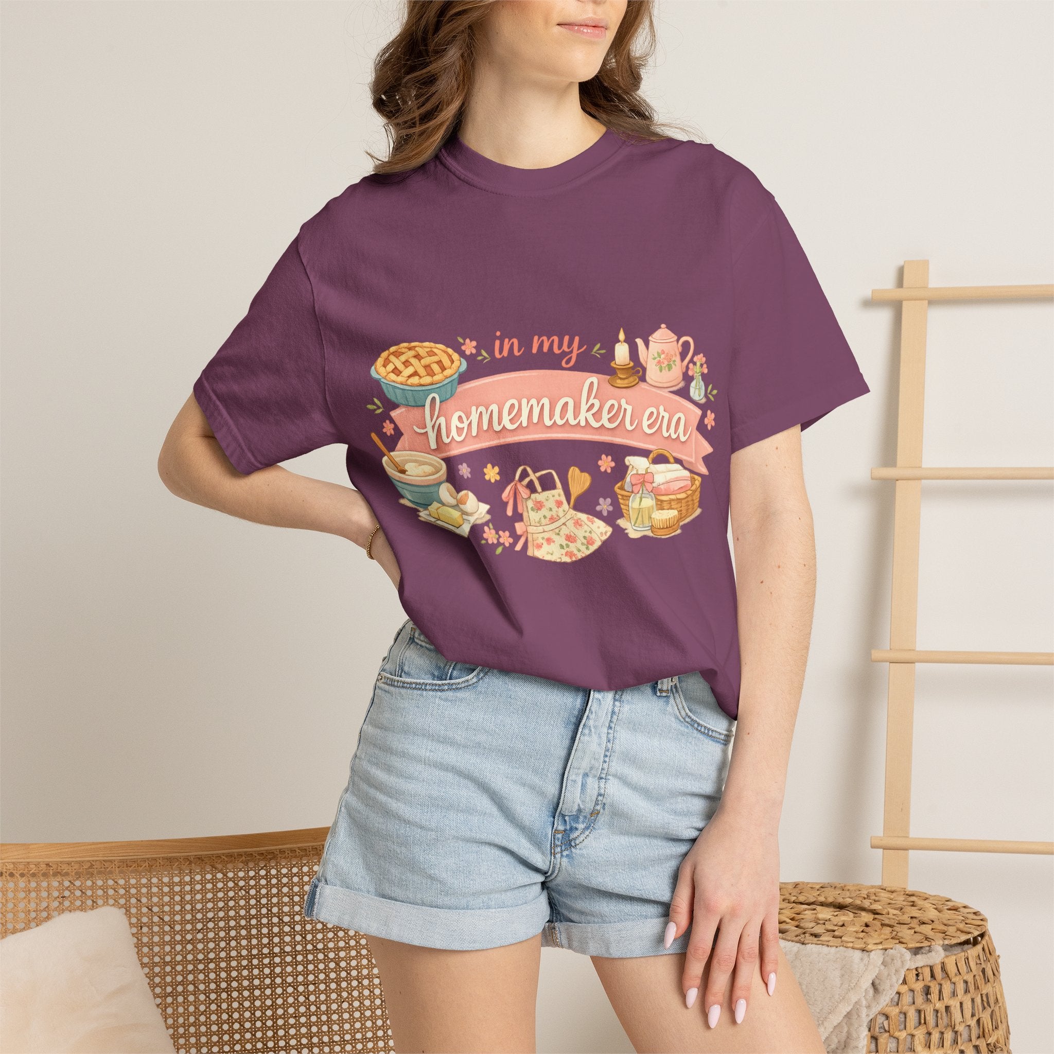 Homemaker Era T-Shirt — Vintage Baking & Cozy Homelife Graphic Tee