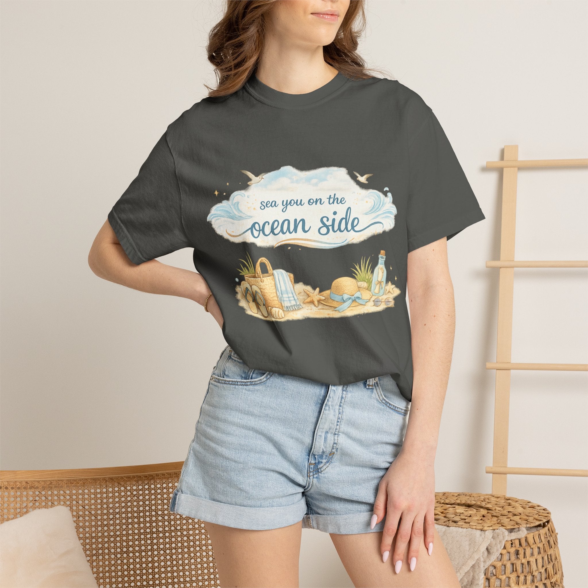 Ocean Side Beach T-Shirt — "See You on the Ocean Side" Summer Tee