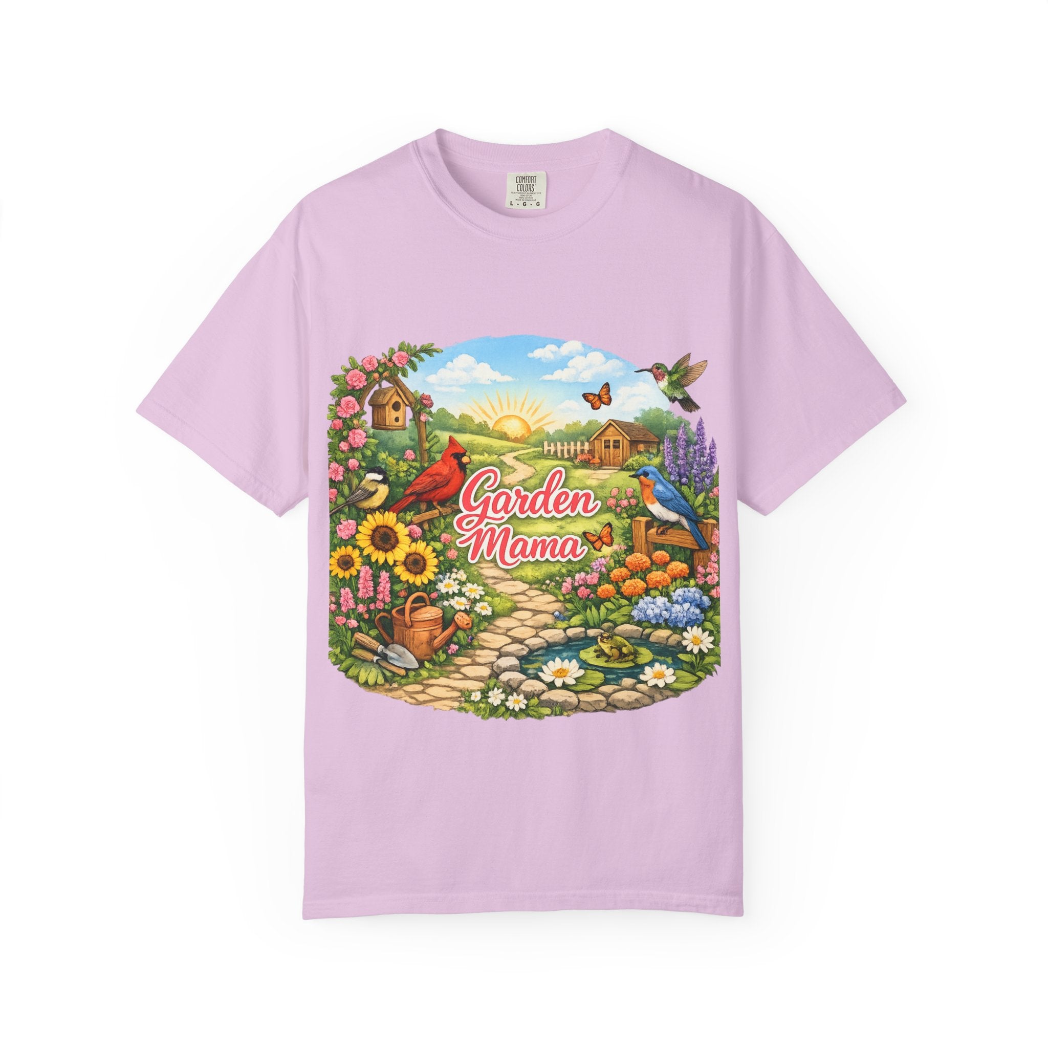 Garden Mama T-Shirt — Floral Cottage Garden Tee for Moms & Gardeners