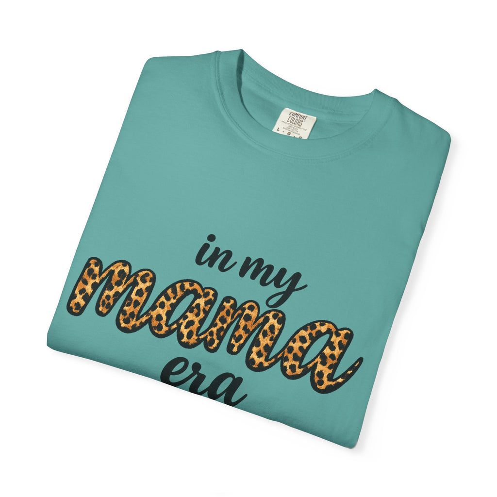 Mama Era Leopard Print T‑Shirt — "in my mama era" Casual Mom Tee