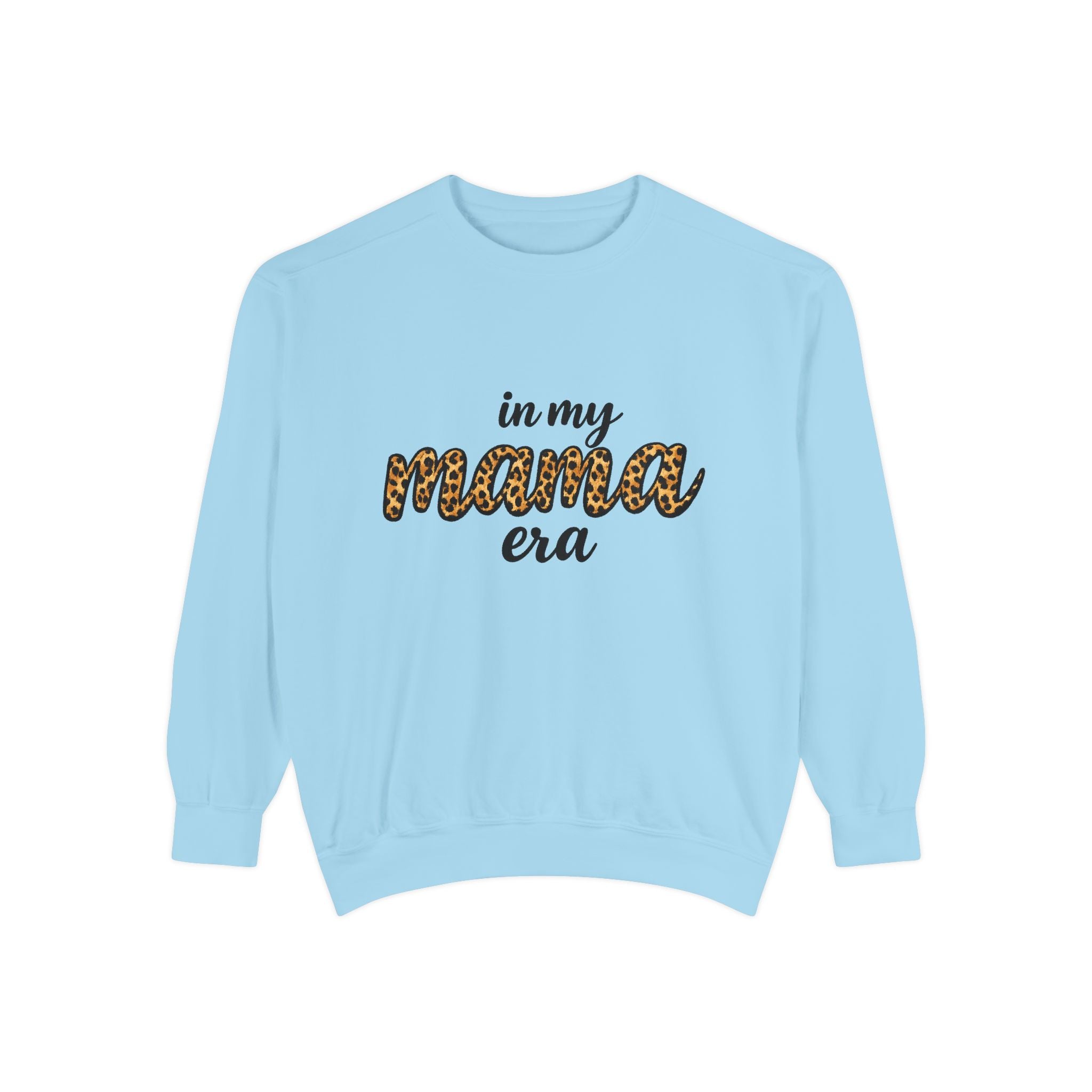 Mama Era Leopard Sweatshirt — "in my mama era" Cozy Mom Pullover