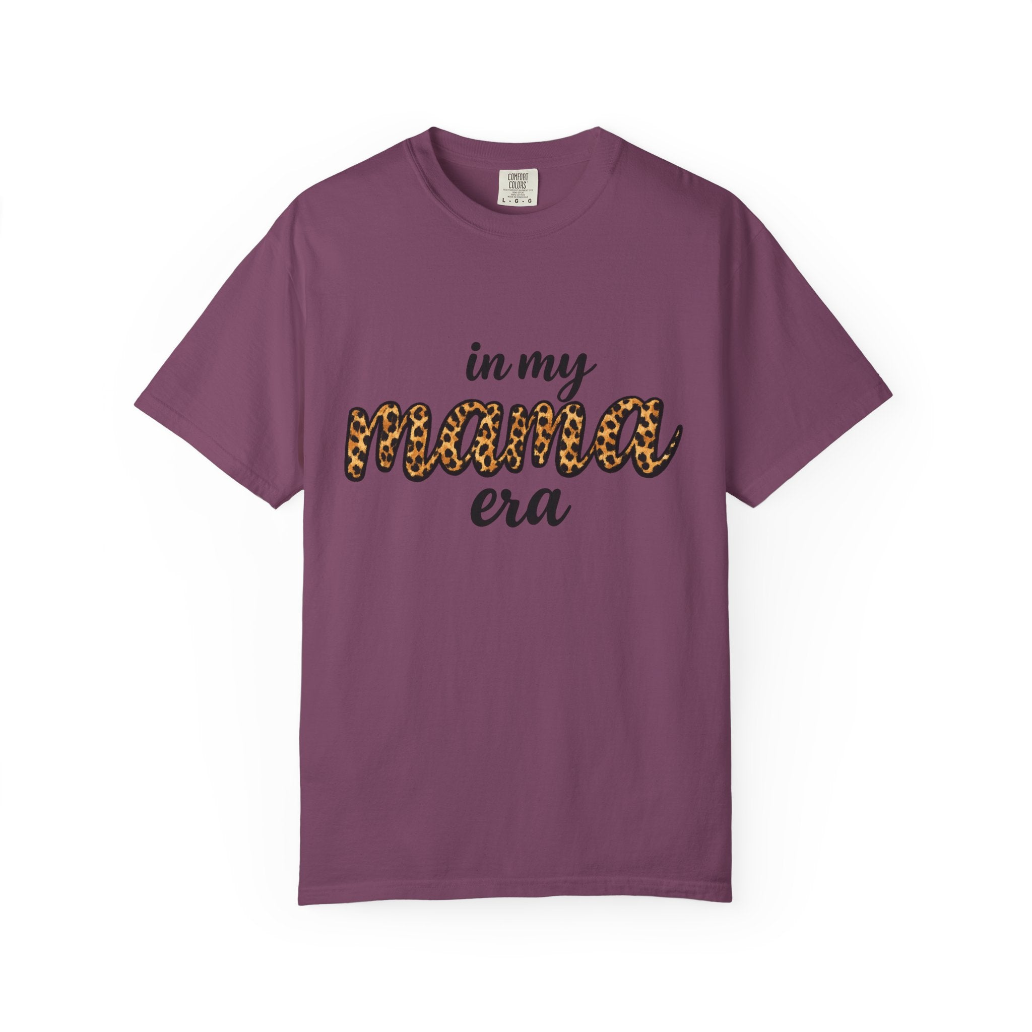 Mama Era Leopard Print T‑Shirt — "in my mama era" Casual Mom Tee