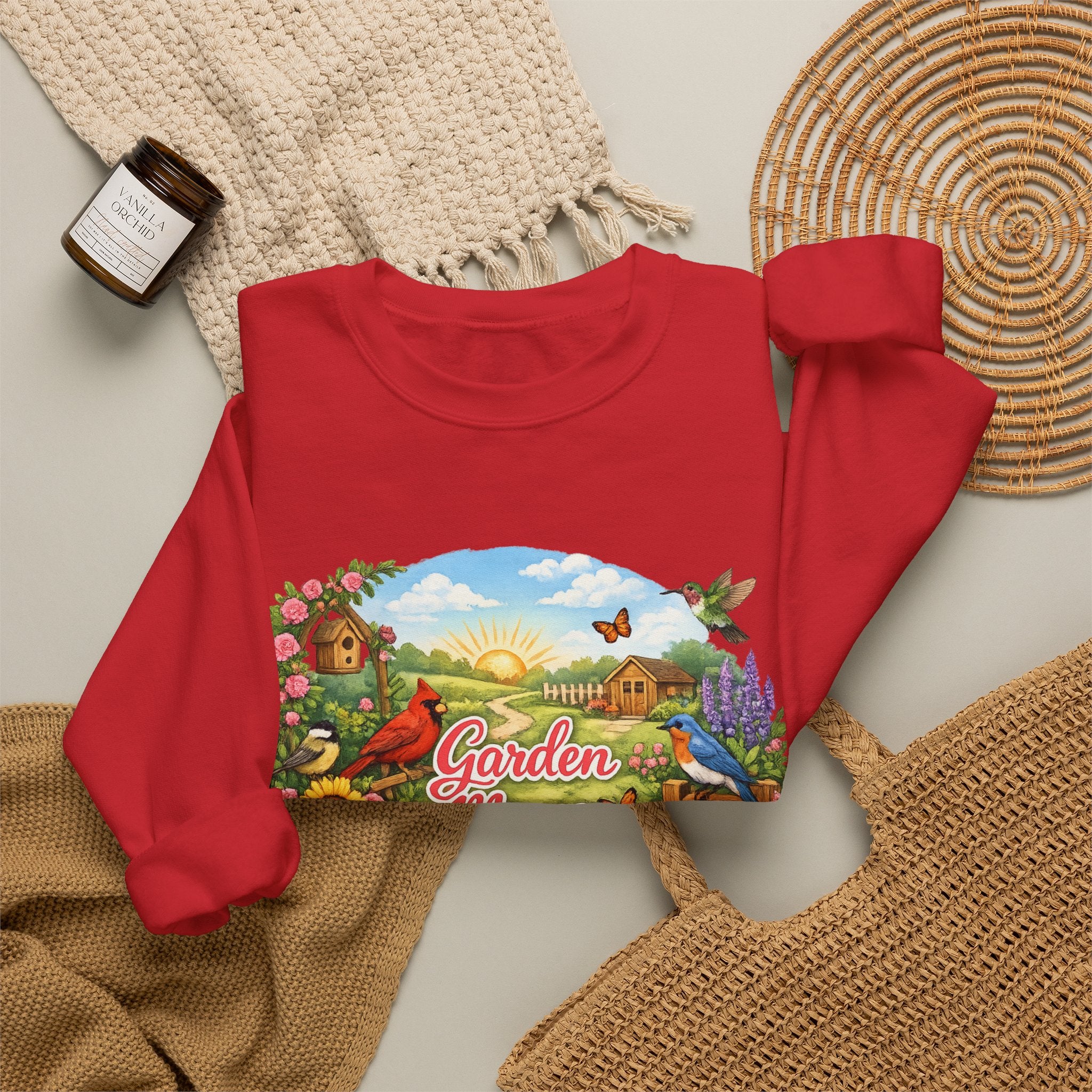 Garden Mama Crewneck Sweatshirt — Floral Cottagecore Gardening Gift