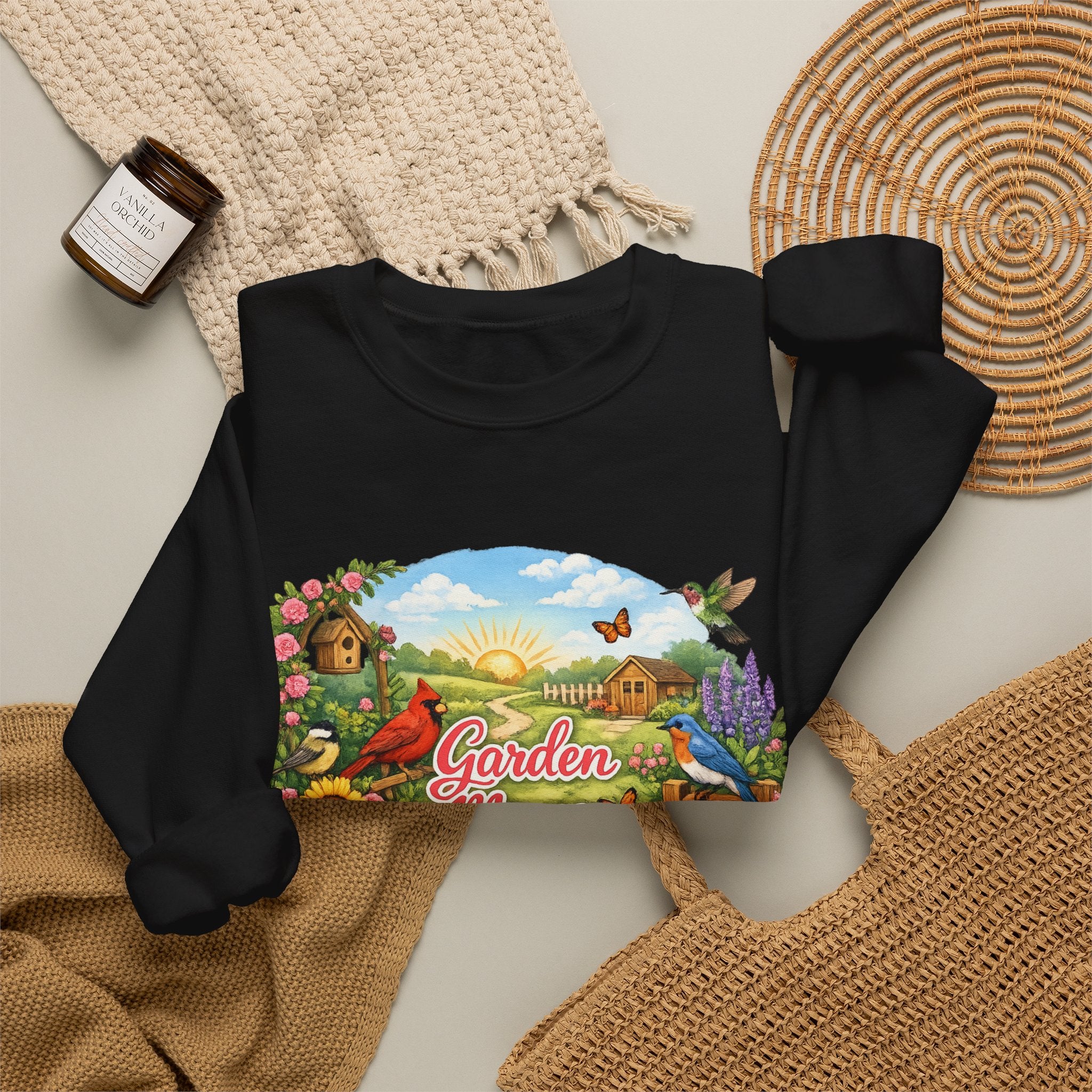 Garden Mama Crewneck Sweatshirt — Floral Cottagecore Gardening Gift