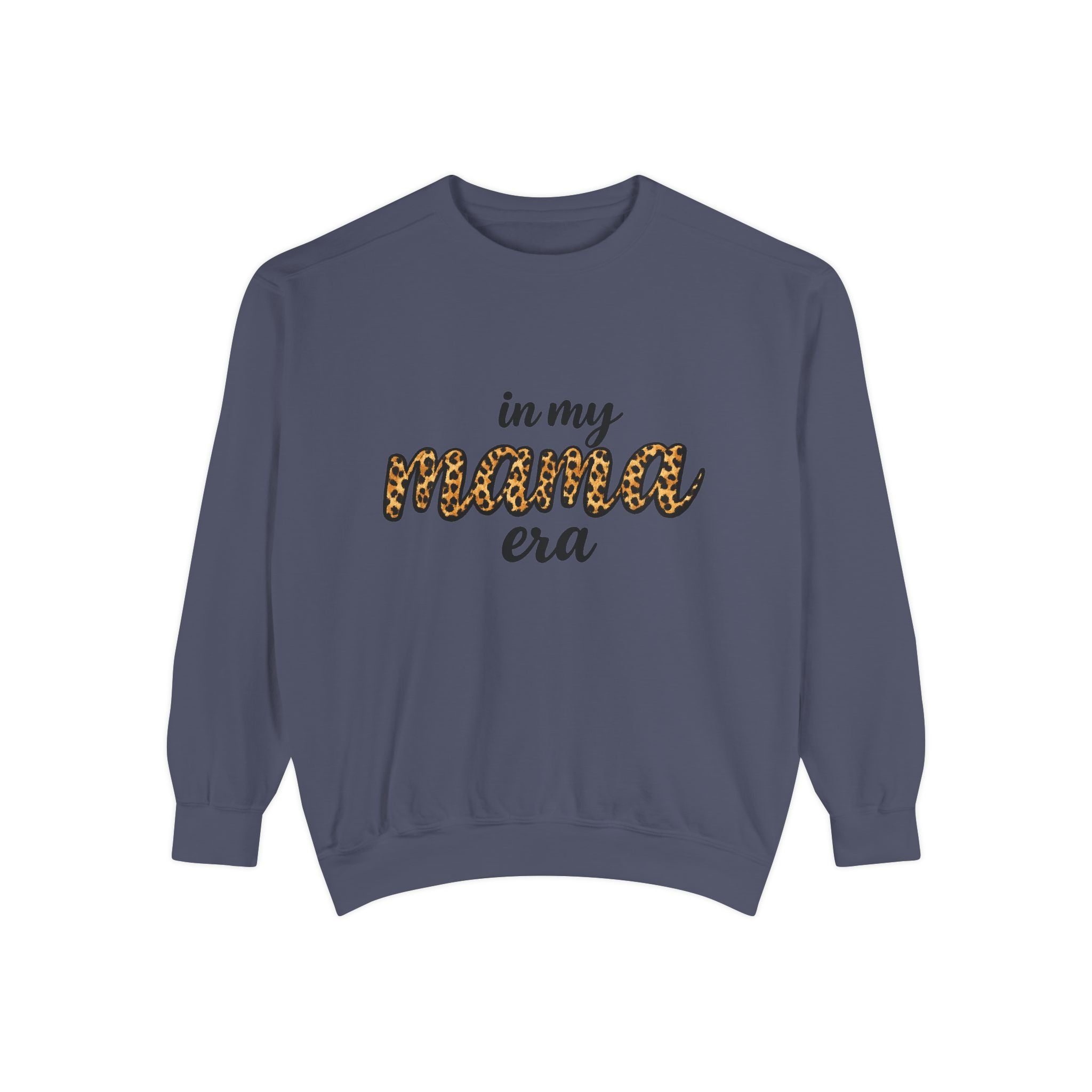 Mama Era Leopard Sweatshirt — "in my mama era" Cozy Mom Pullover