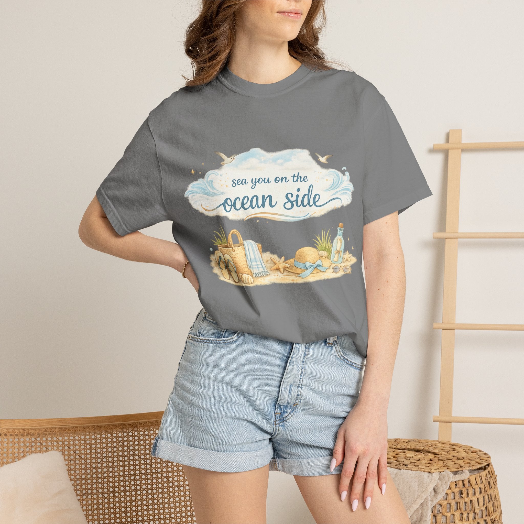 Ocean Side Beach T-Shirt — "See You on the Ocean Side" Summer Tee