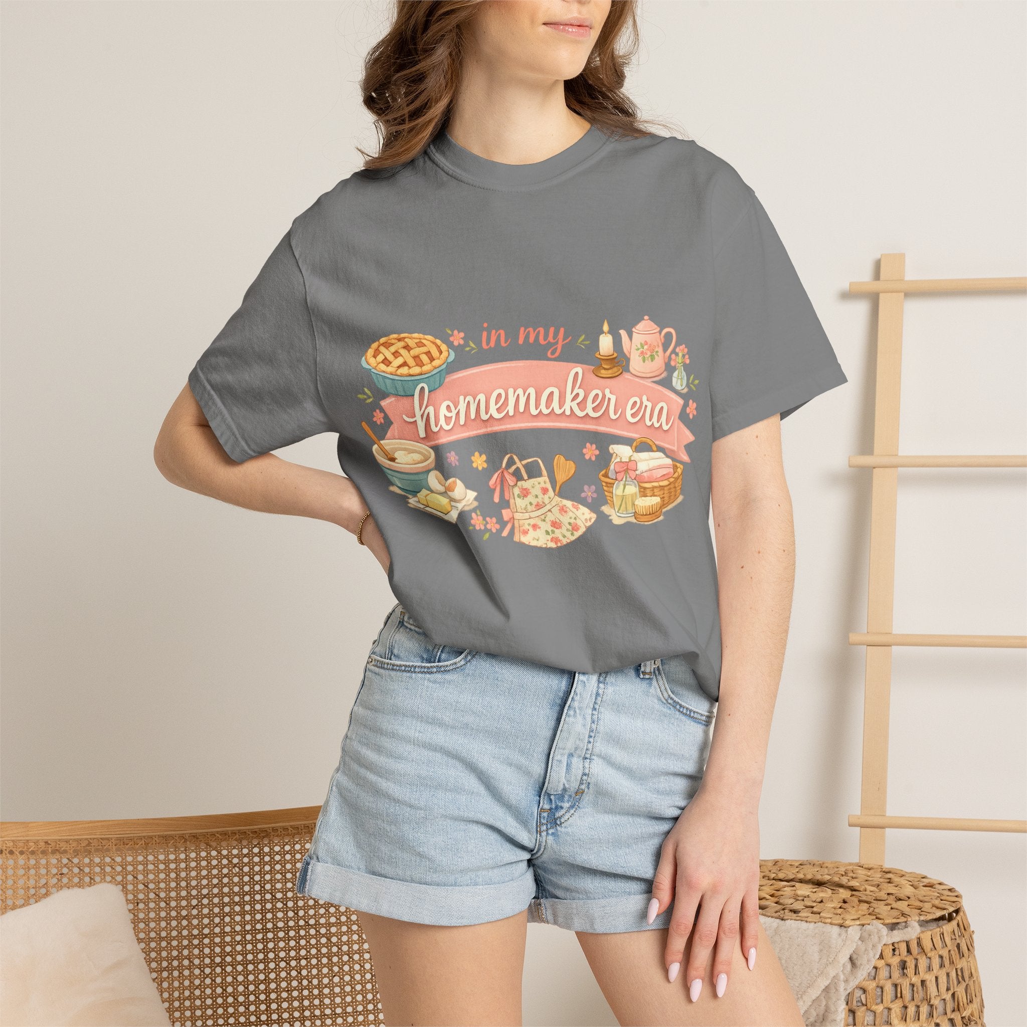 Homemaker Era T-Shirt — Vintage Baking & Cozy Homelife Graphic Tee