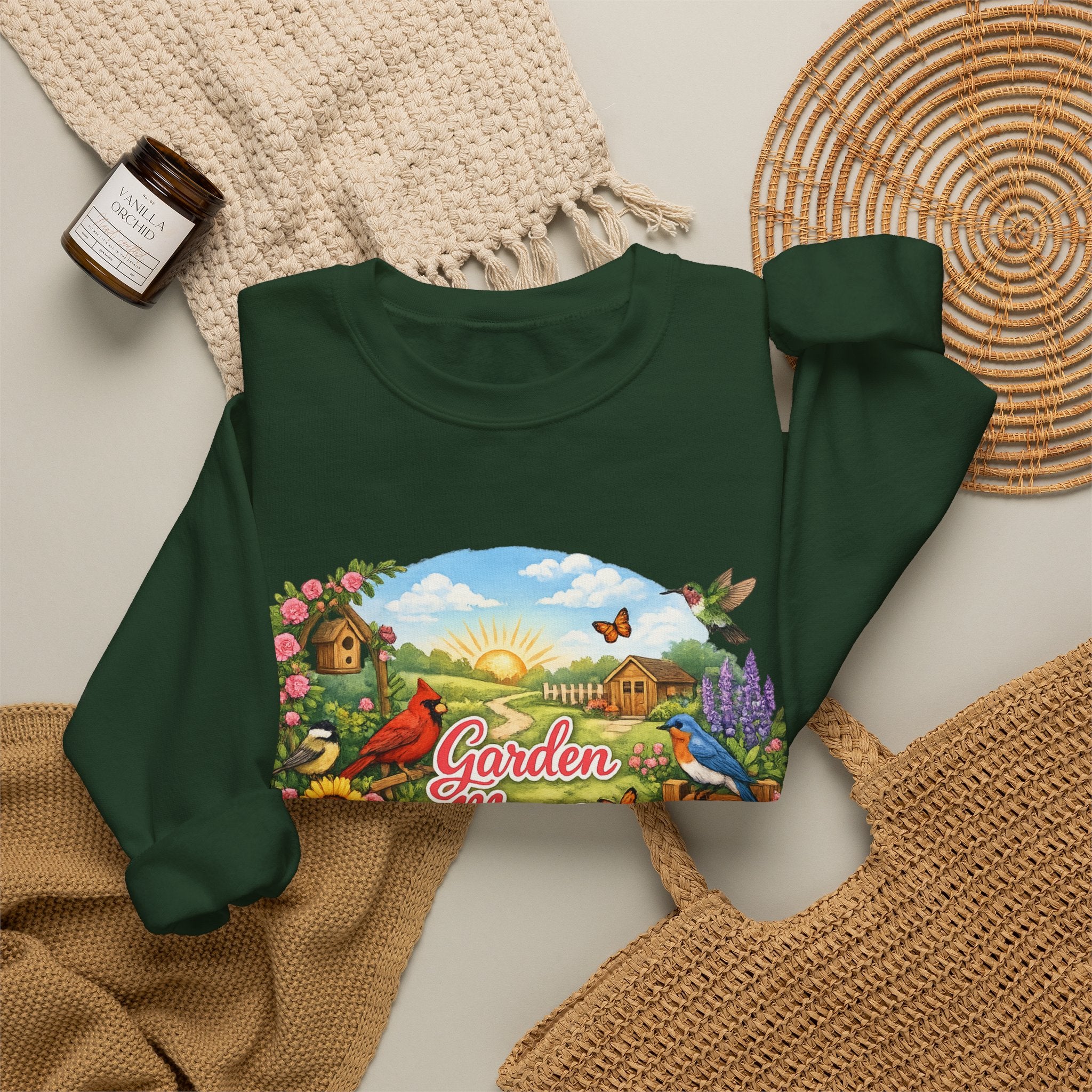 Garden Mama Crewneck Sweatshirt — Floral Cottagecore Gardening Gift