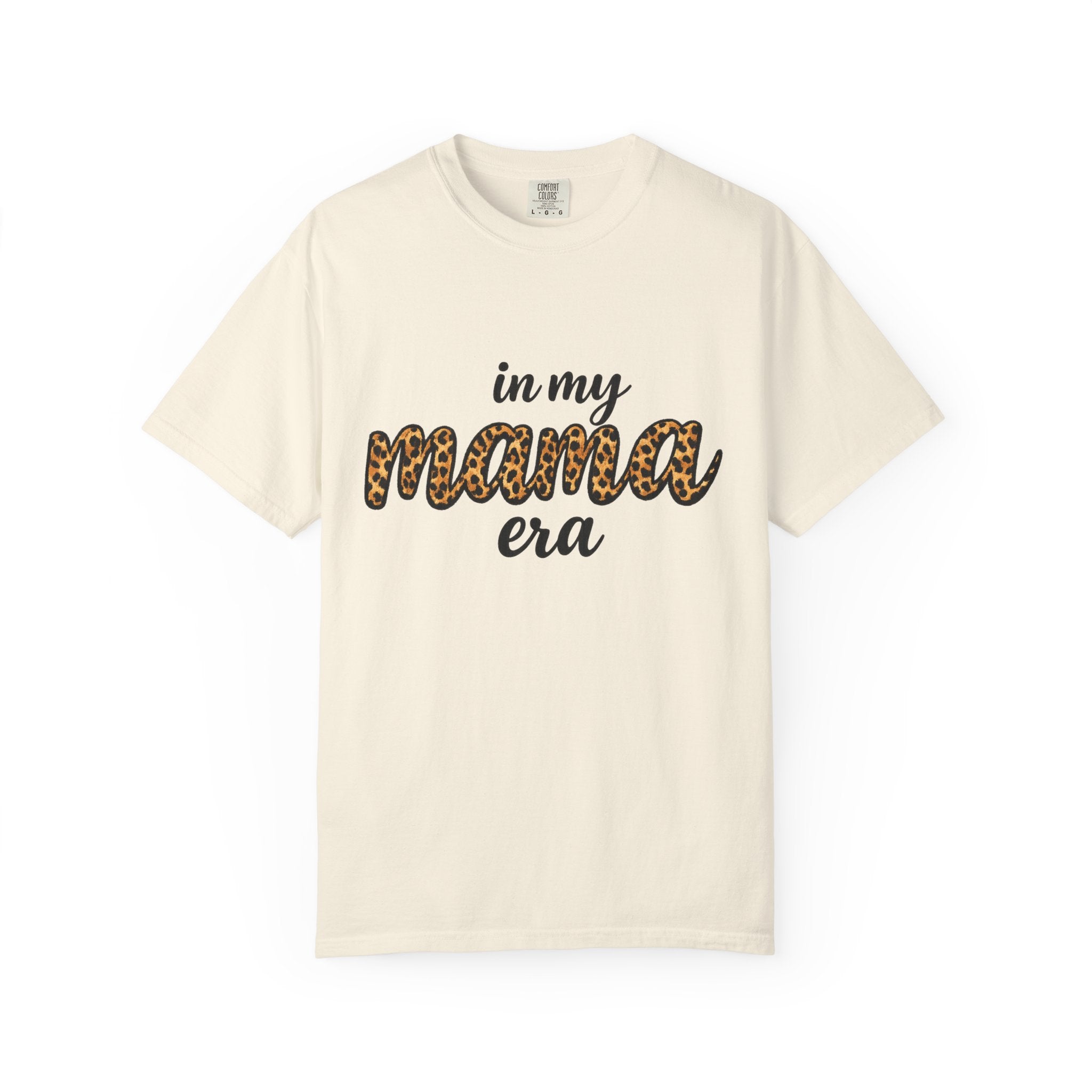 Mama Era Leopard Print T‑Shirt — "in my mama era" Casual Mom Tee