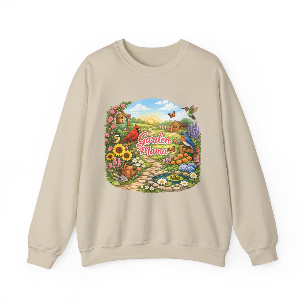 Garden Mama Crewneck Sweatshirt — Floral Cottagecore Gardening Gift