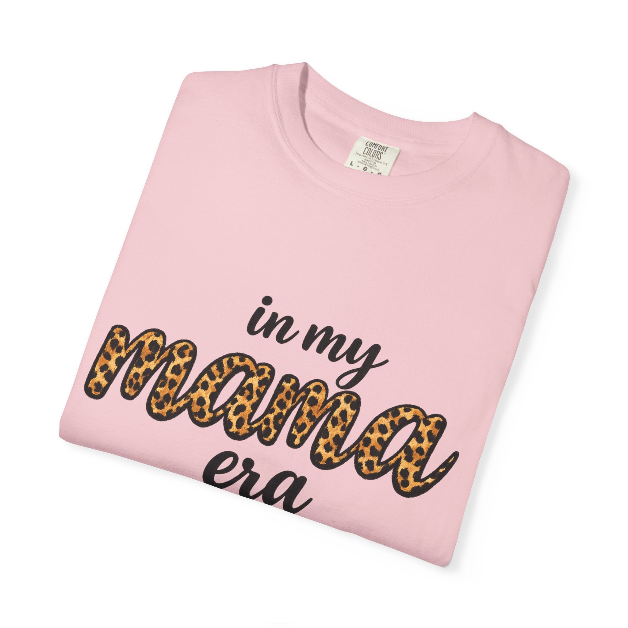 Mama Era Leopard Print T‑Shirt — "in my mama era" Casual Mom Tee