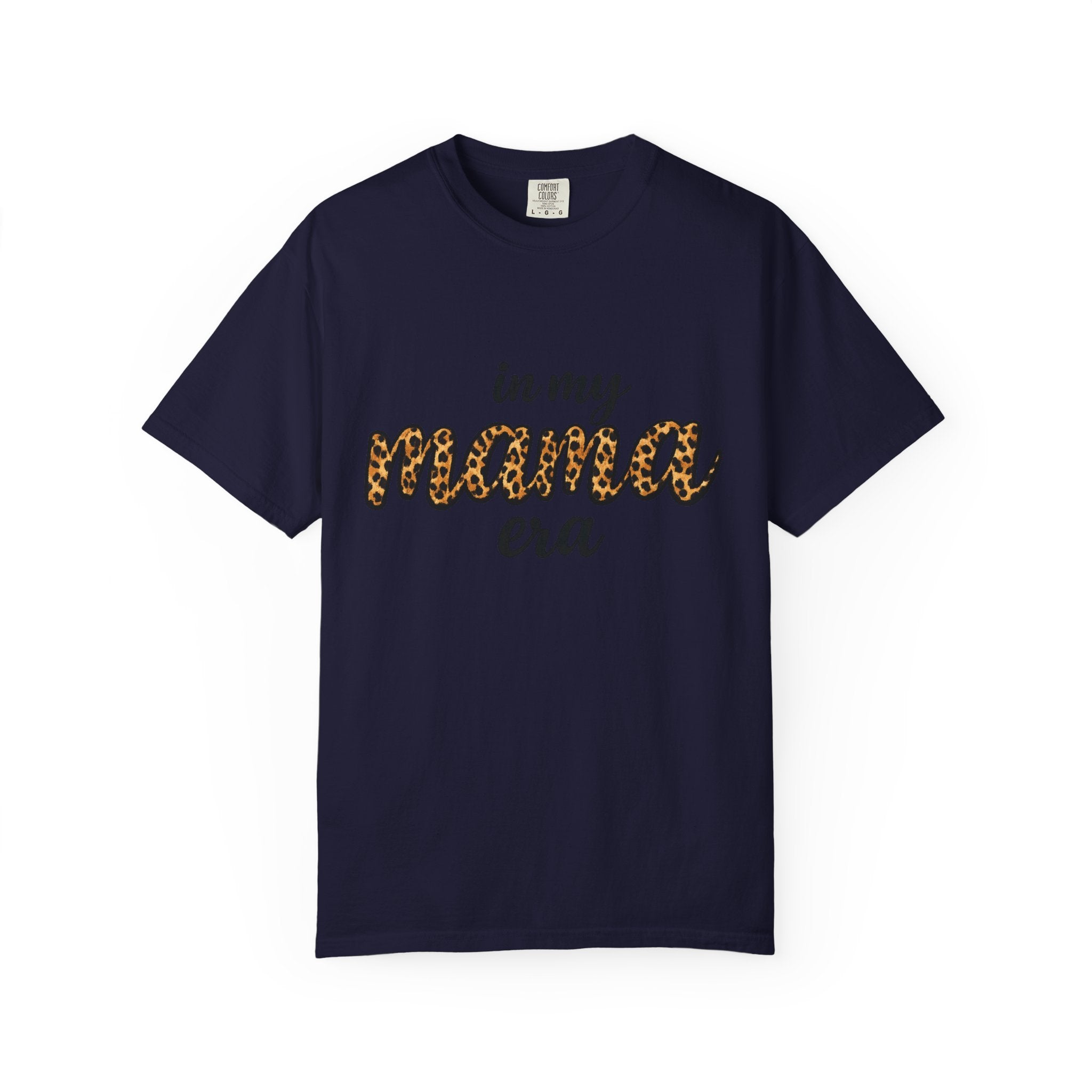 Mama Era Leopard Print T‑Shirt — "in my mama era" Casual Mom Tee